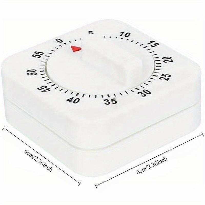 60-Minute Mechanical Kitchen Timer Wind Up Timer Visual Cooking Clock with Loud Alarm No Batteries Required Ideal for Cooking Baking and Kitchen