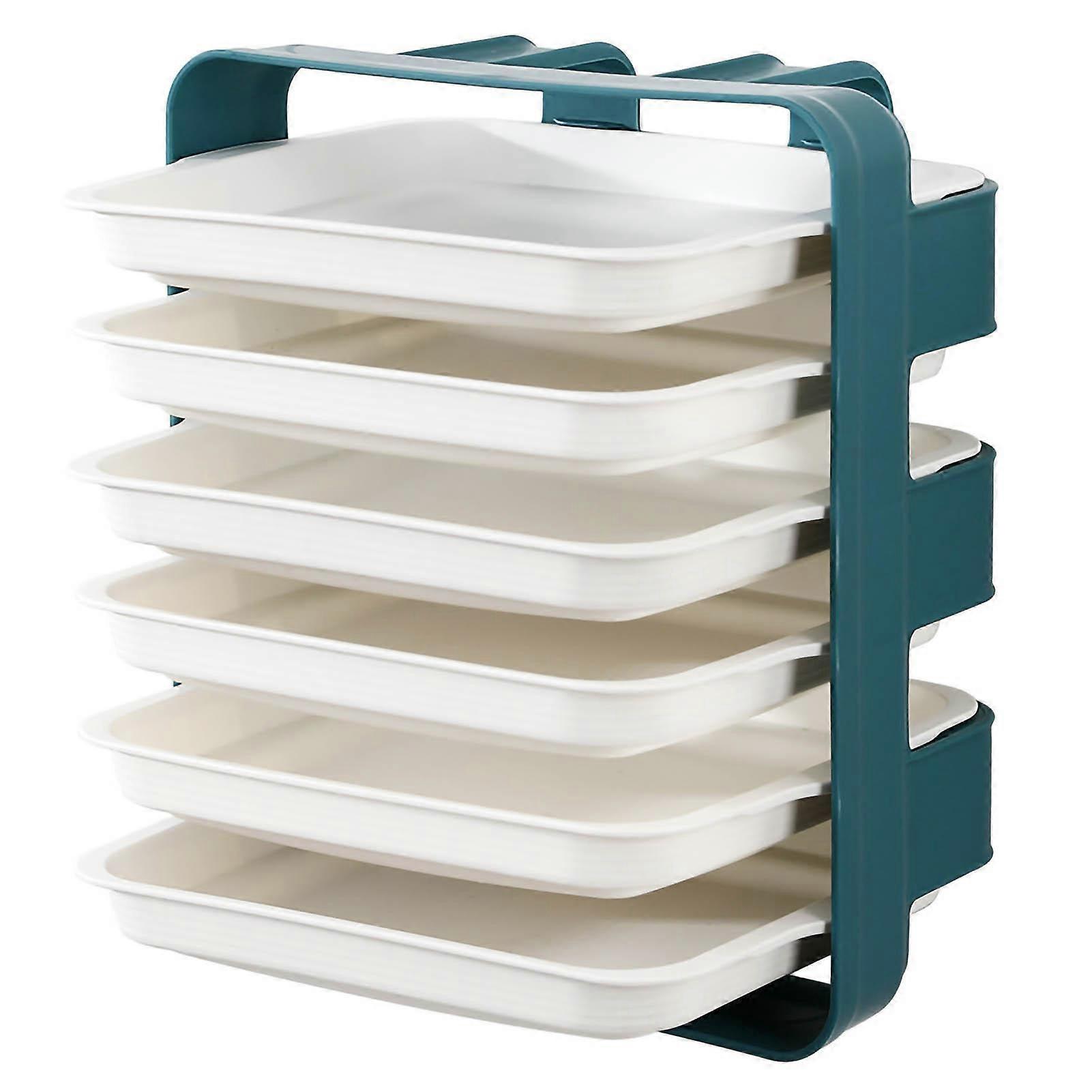 Side Dish Stacking Storage Multilayer Food Sorting Tray Kitchen Multi Function Fruit Vegetable