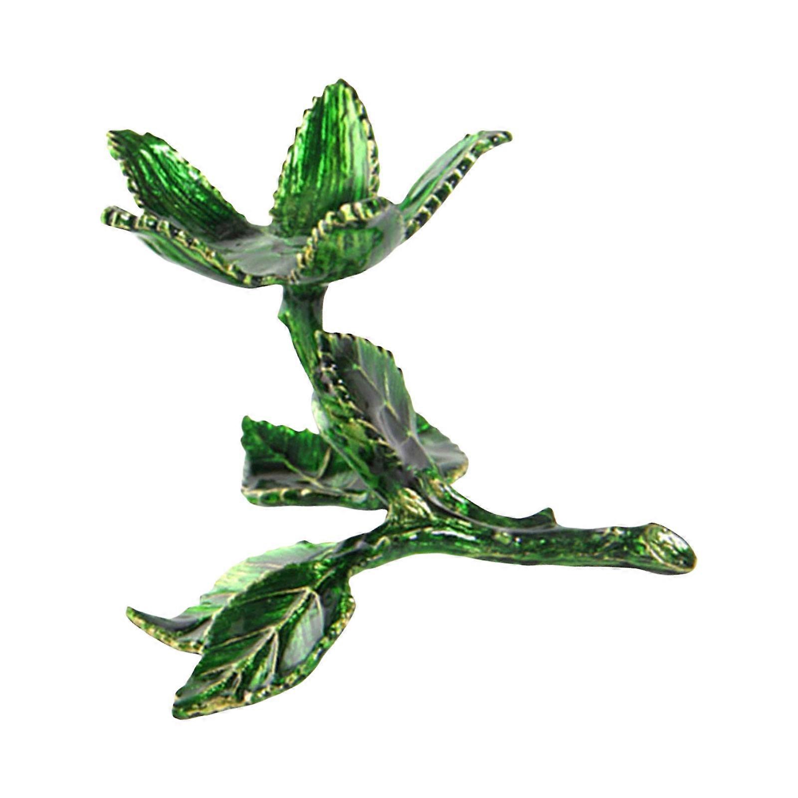 Decorative Rose Crystals Balls  Sphere Pedestals for Enhancing Small Spaces Like Desks and Nightstands  S Green