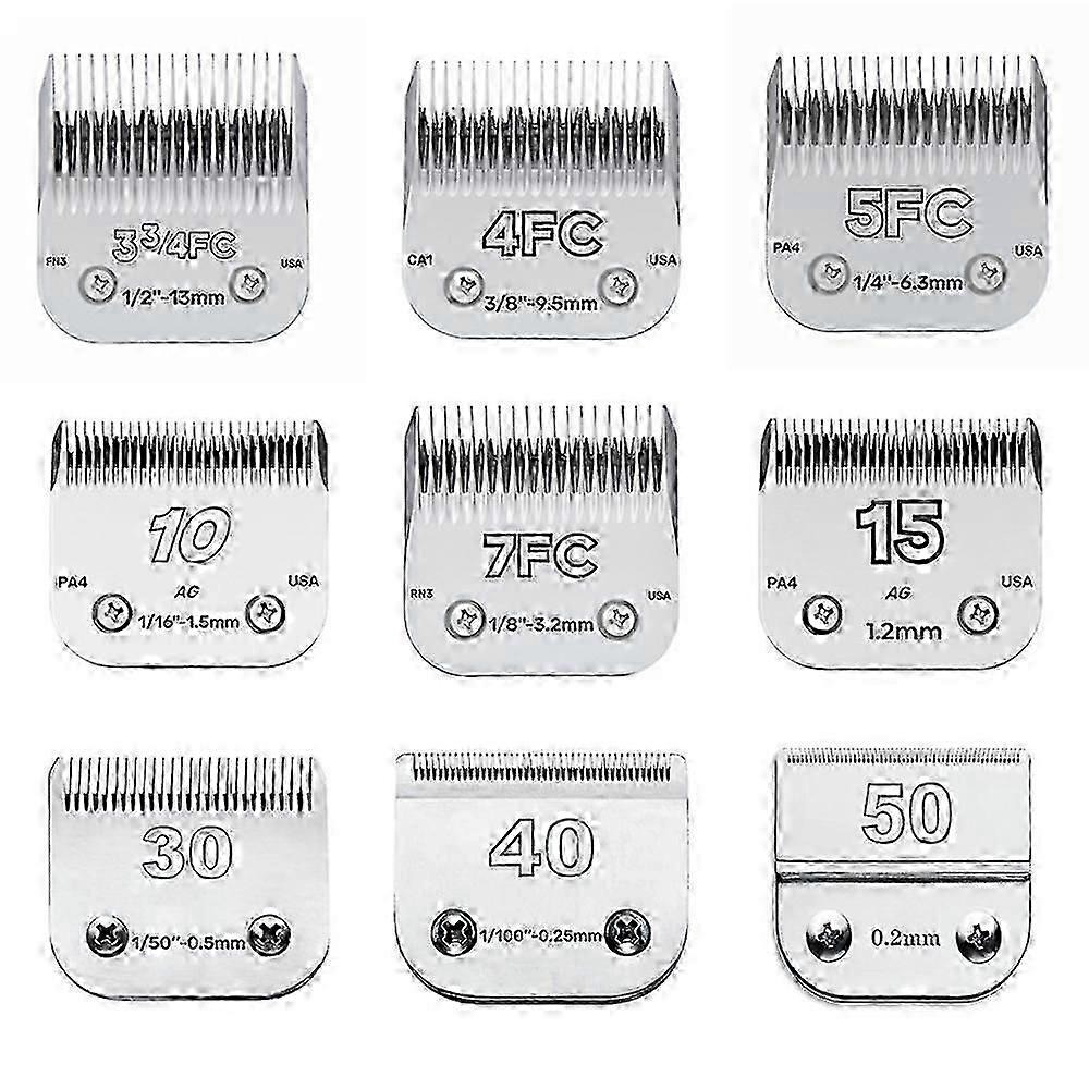 Professional Pet Clipper Blade A5 with Multiple Sizes,Compatible with Andis and Oster Clippers,Ceramic Blade for Smooth Cutting