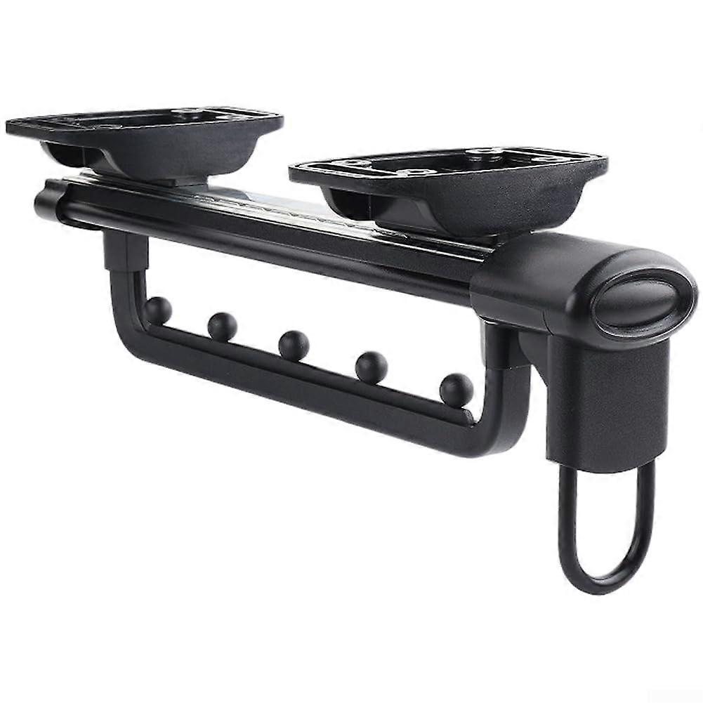 Wardrobe  Mounted Retractable Pants Rack with Smooth Sliding Rail, Aluminum Alloy SpaceSaving Organizer with Silent Damping (B)