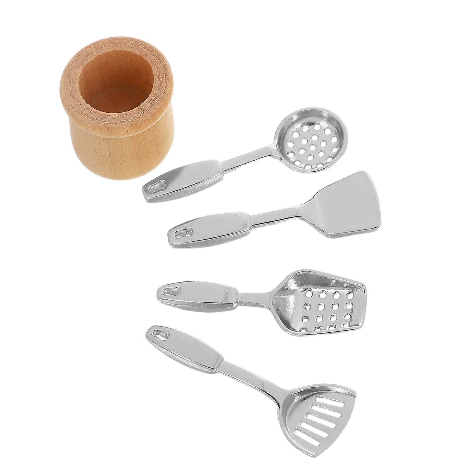 Miniature Dollhouse Tools Dollhouse Kitchen Utensils for 5Pcs Kit