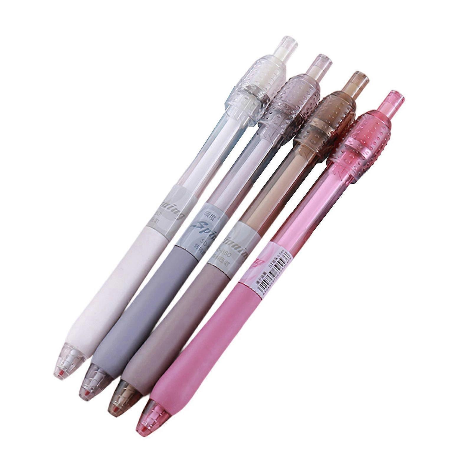 4PCS Retractable Twist Pens For Focusing Improvement Smooth Ink Flow Clicks Pen School Essential for Homework Task Multicolor