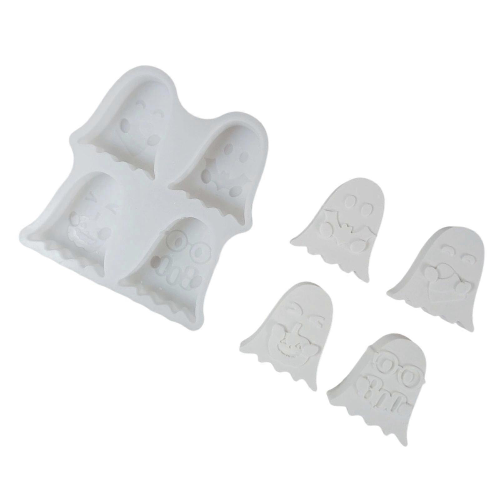Ghostly Silicone Candle Molds Multipurpose Silicone Candle Mould Baking Tool for Handmade Candle Soap Chocolate Multicolor