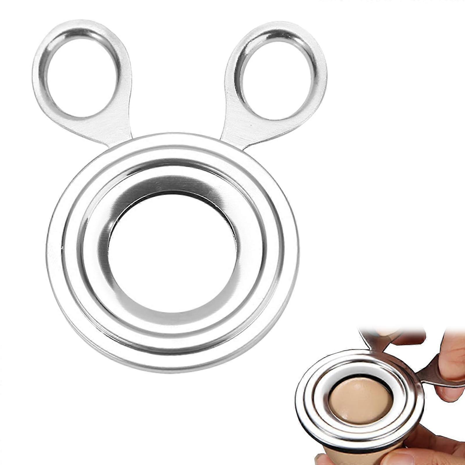 Stainless Steel Egg Cutter Opener for Raw or Boiled Eggs, Rustproof Shell Remover, Dishwasher Safe Breakfast Tool