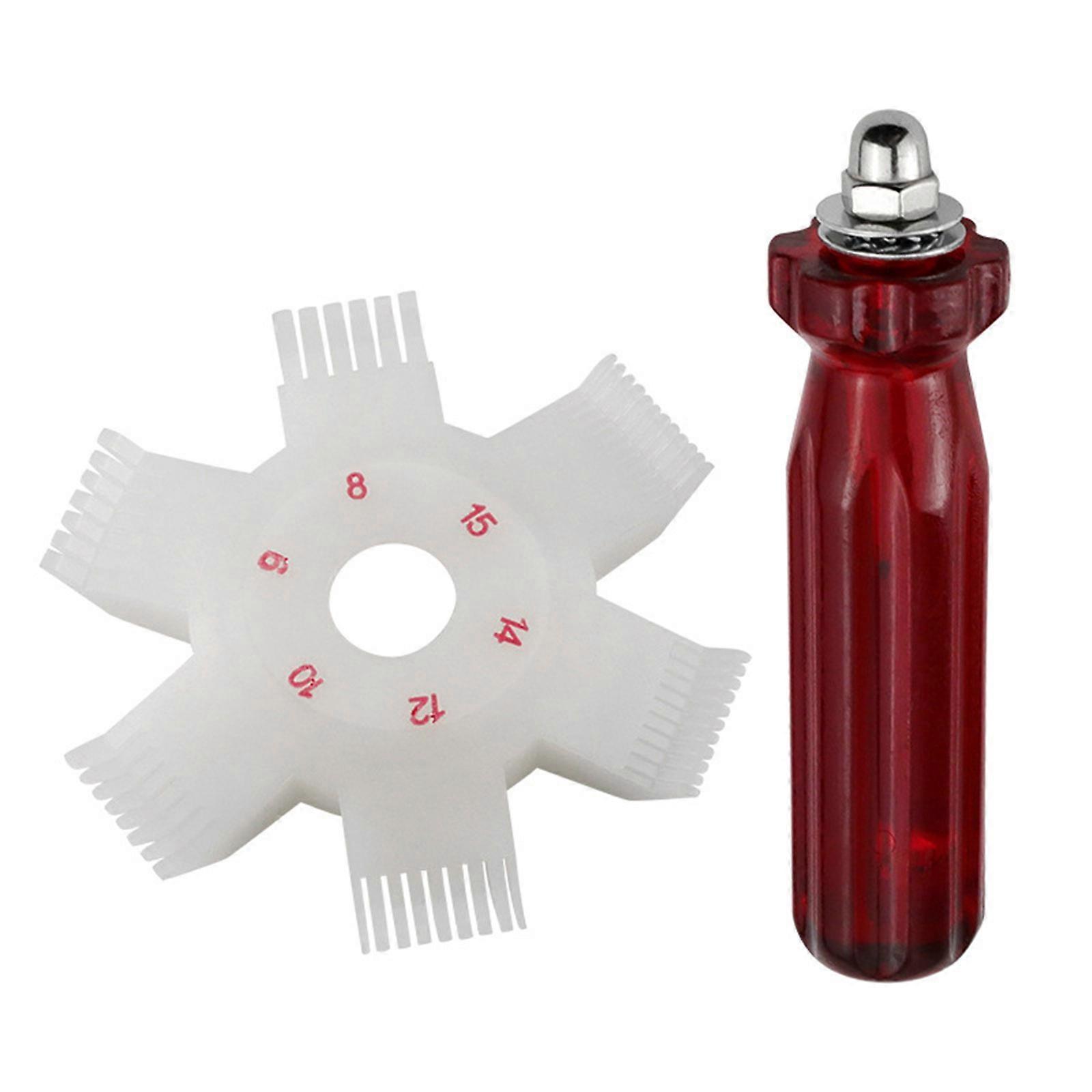 Air Conditioning Brush Includes Fin Comb Air Conditioner Fin Cleaner Condenser Radiator Fin Comb Alignment Tool Multicolor
