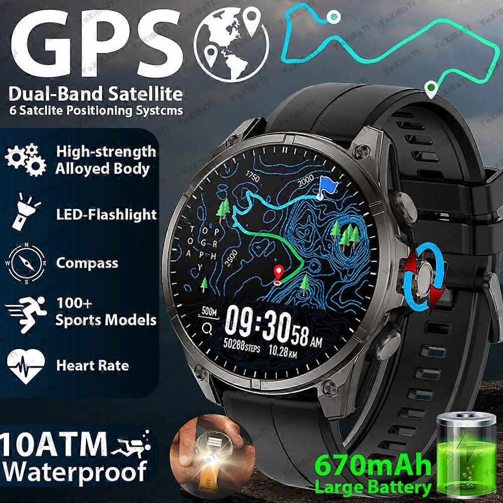 Montre Connectée Homme Militaire avec Appel Bluetooth 1,32'' HD