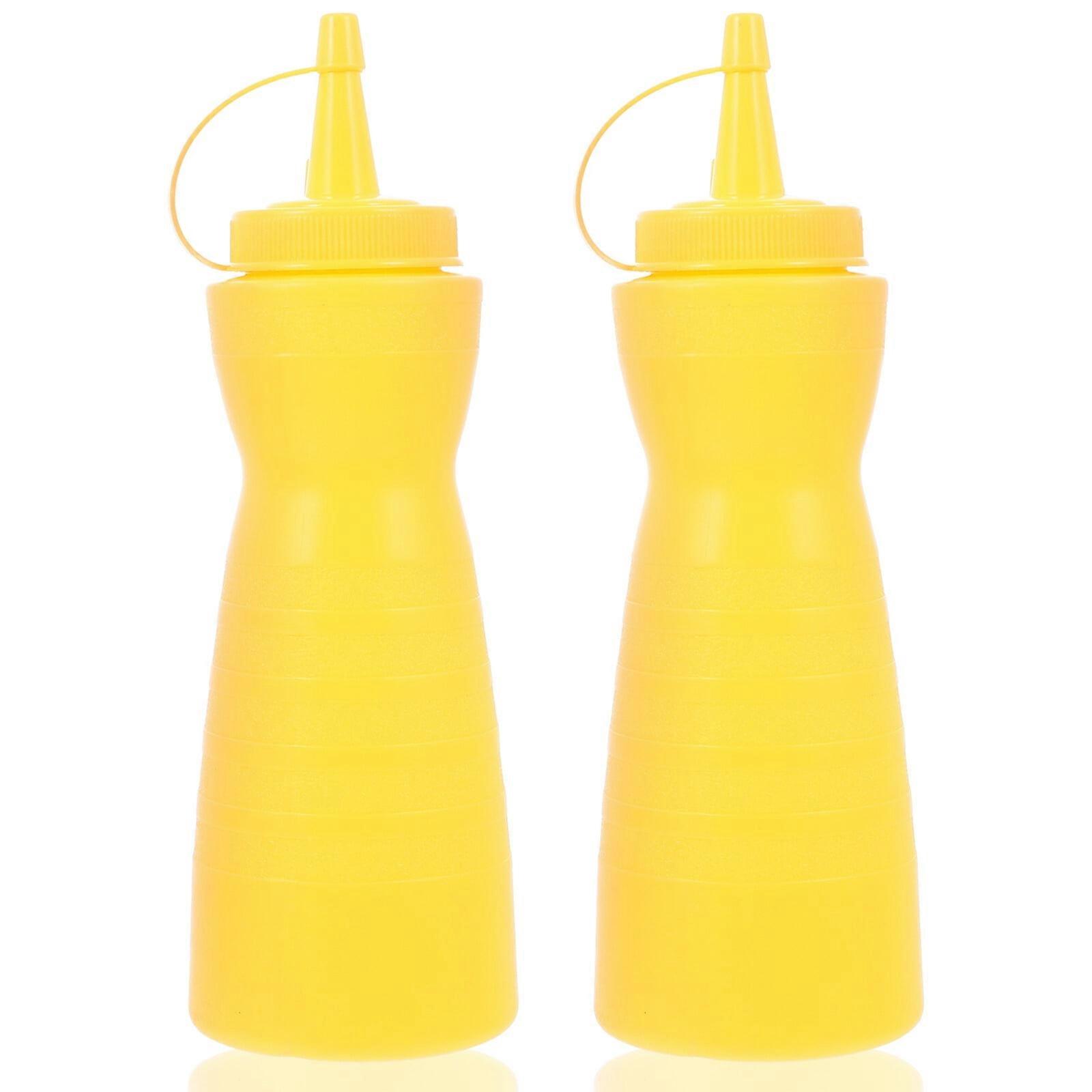 2Pcs Ketchup Squeeze Bottle Condiment Squeeze Container Sauce Squeeze Bottle Condiment Bottle