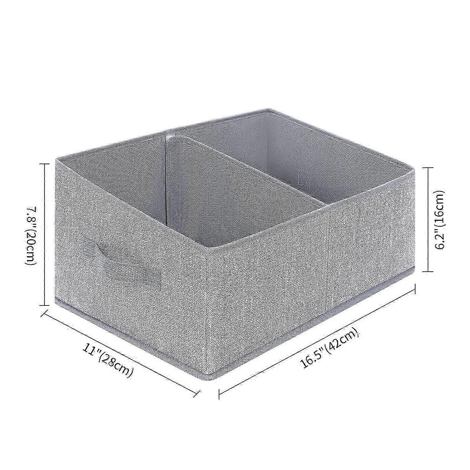 Fabric Baskets, Foldable, Natural Cotton Linen, Multipurpose Storage