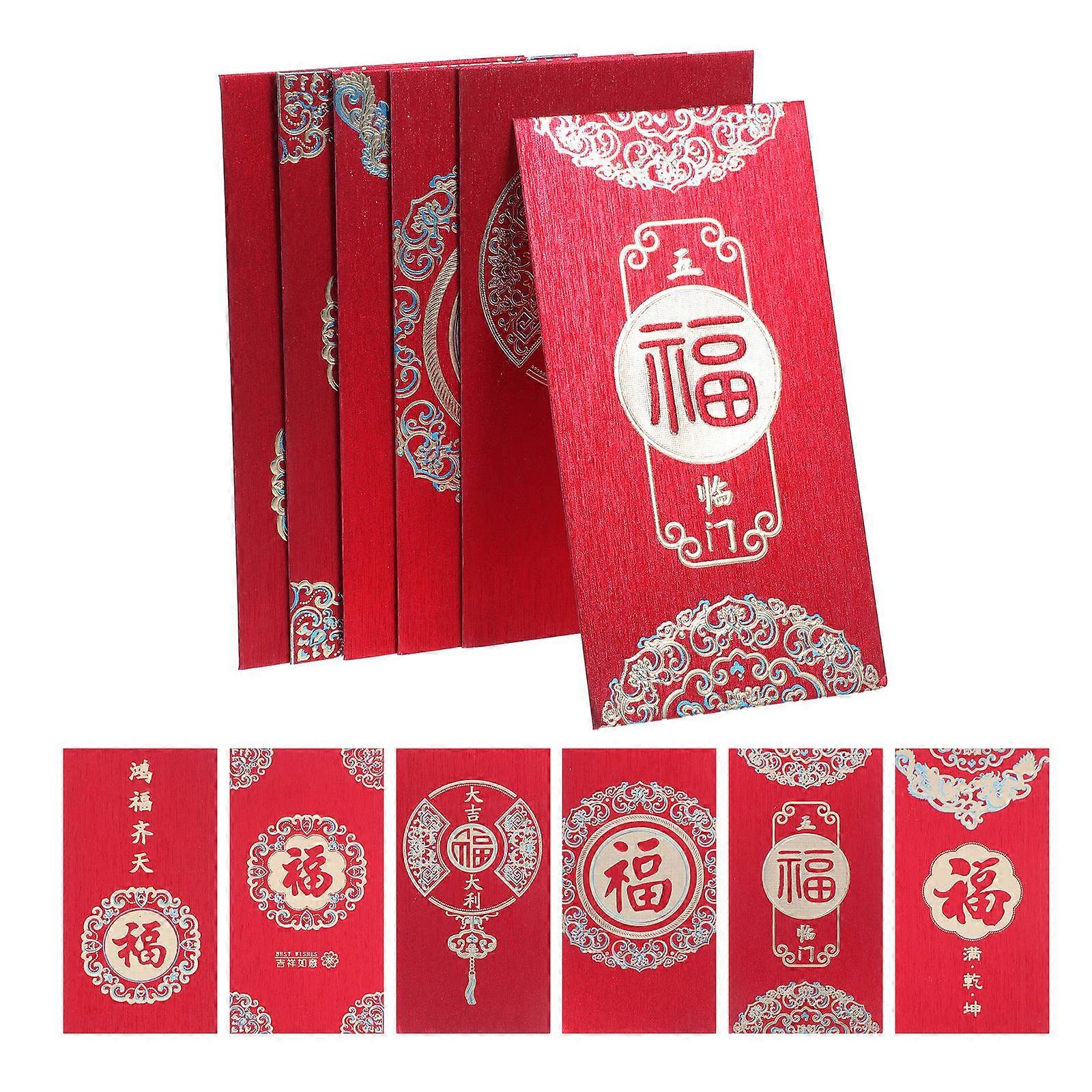 Chinese Red Envelopes Paper Material for Wedding Use 24Pcs Pack