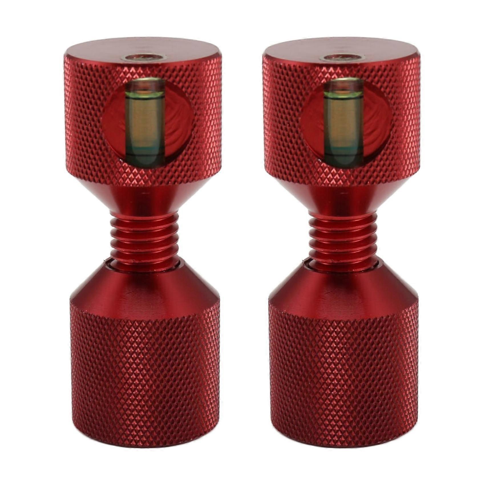 Two Hole Pins Set 1-1/8inch Aluminum 6061 2 Hole Flange Alignment Pin with Level Gradienter