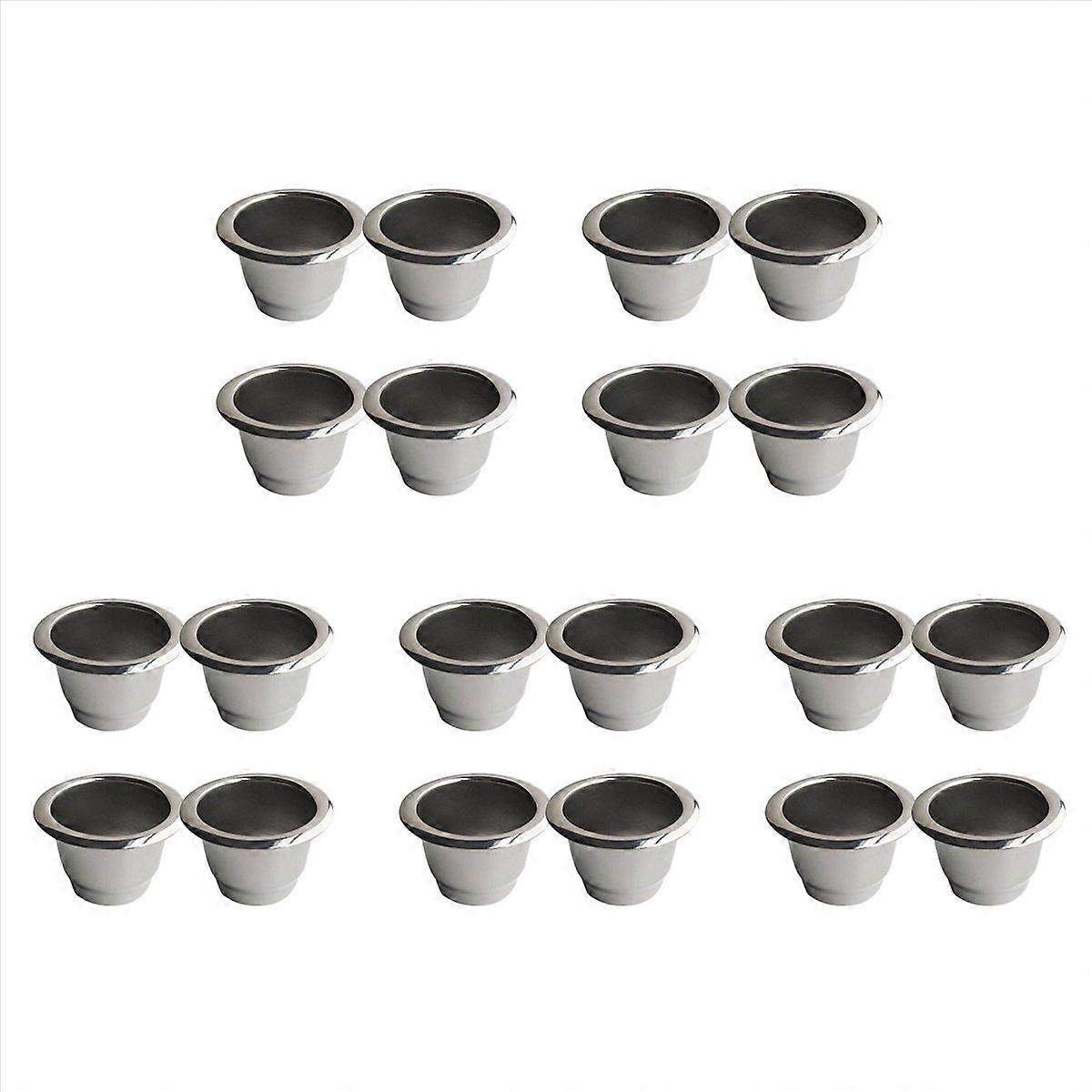 4Pcs for Stainless Steel Refillable Coffee Capsule