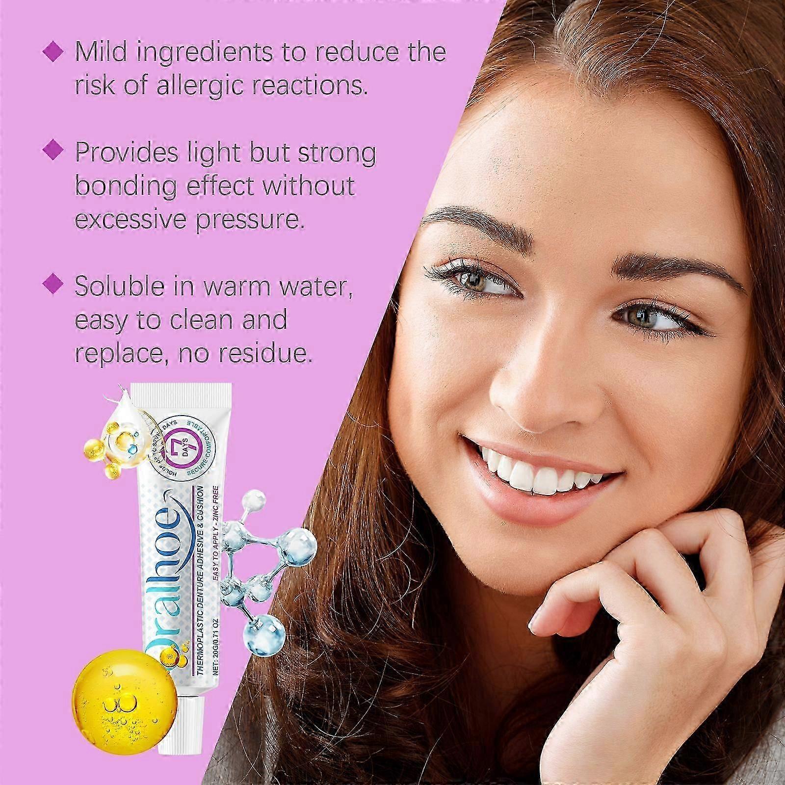 Denture Adhesive Thermoplastic Denture Adhesive Holds Dentures For Increased Comfort