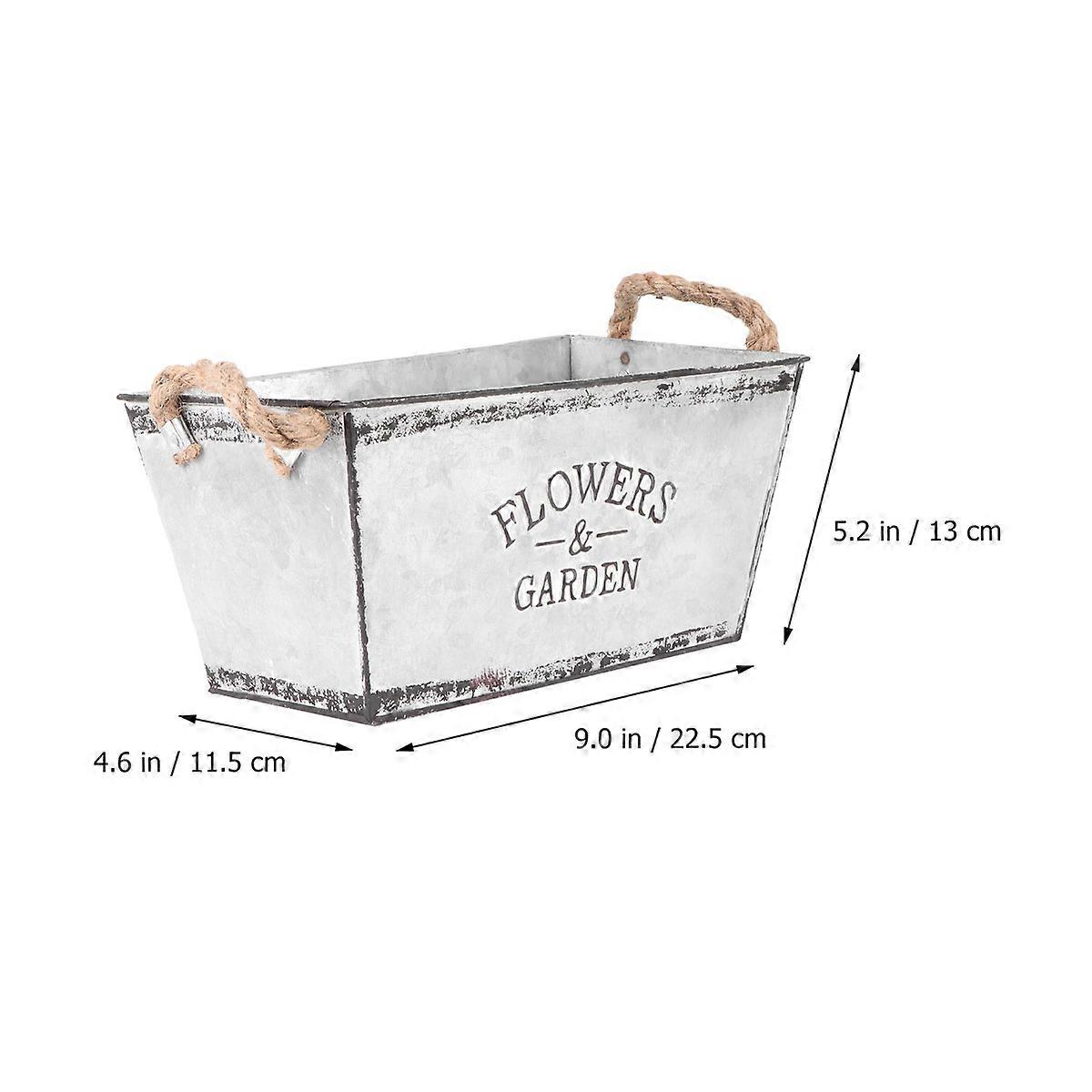 Bucket Flower for Storing Dried Flowers with Iron Material