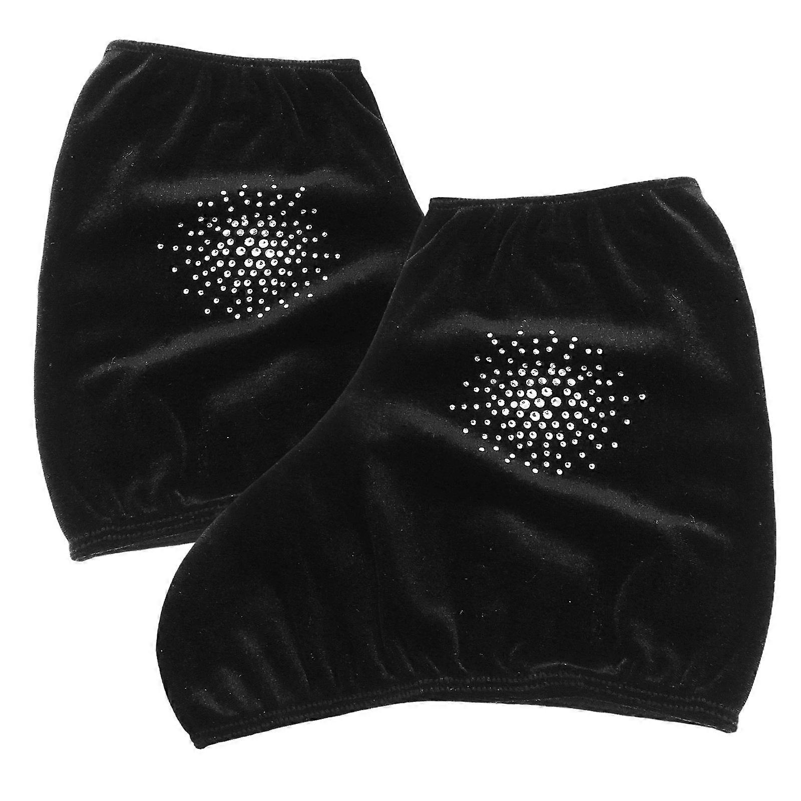 Adjustable Skate Shoe Cover for Skating 1Pair Black Supportive Boot Covers