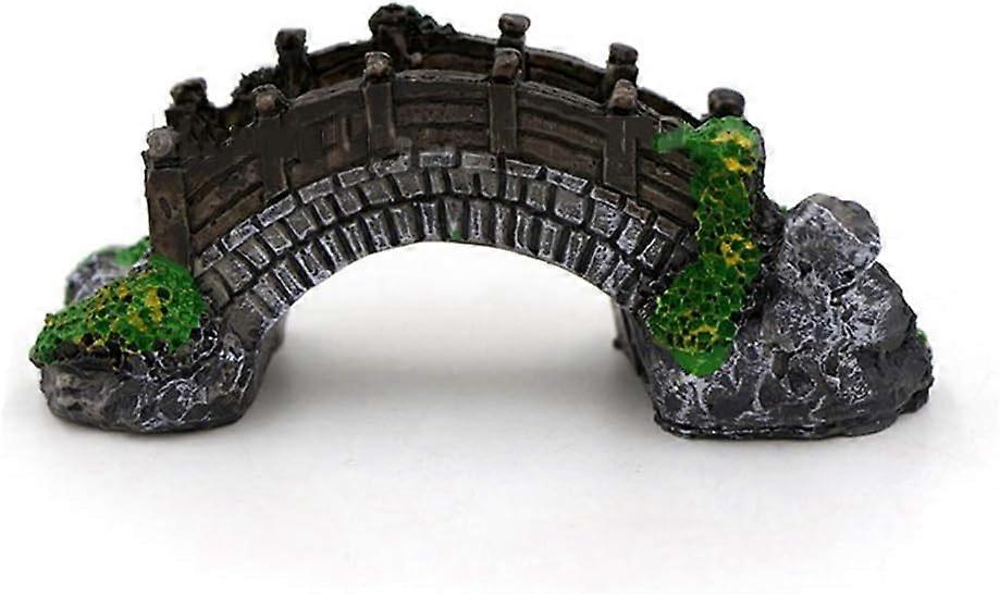 piece fish tank resin arch bridge artificial bridge model fish tank aquarium sand table decoration environmental protection and practical 4*