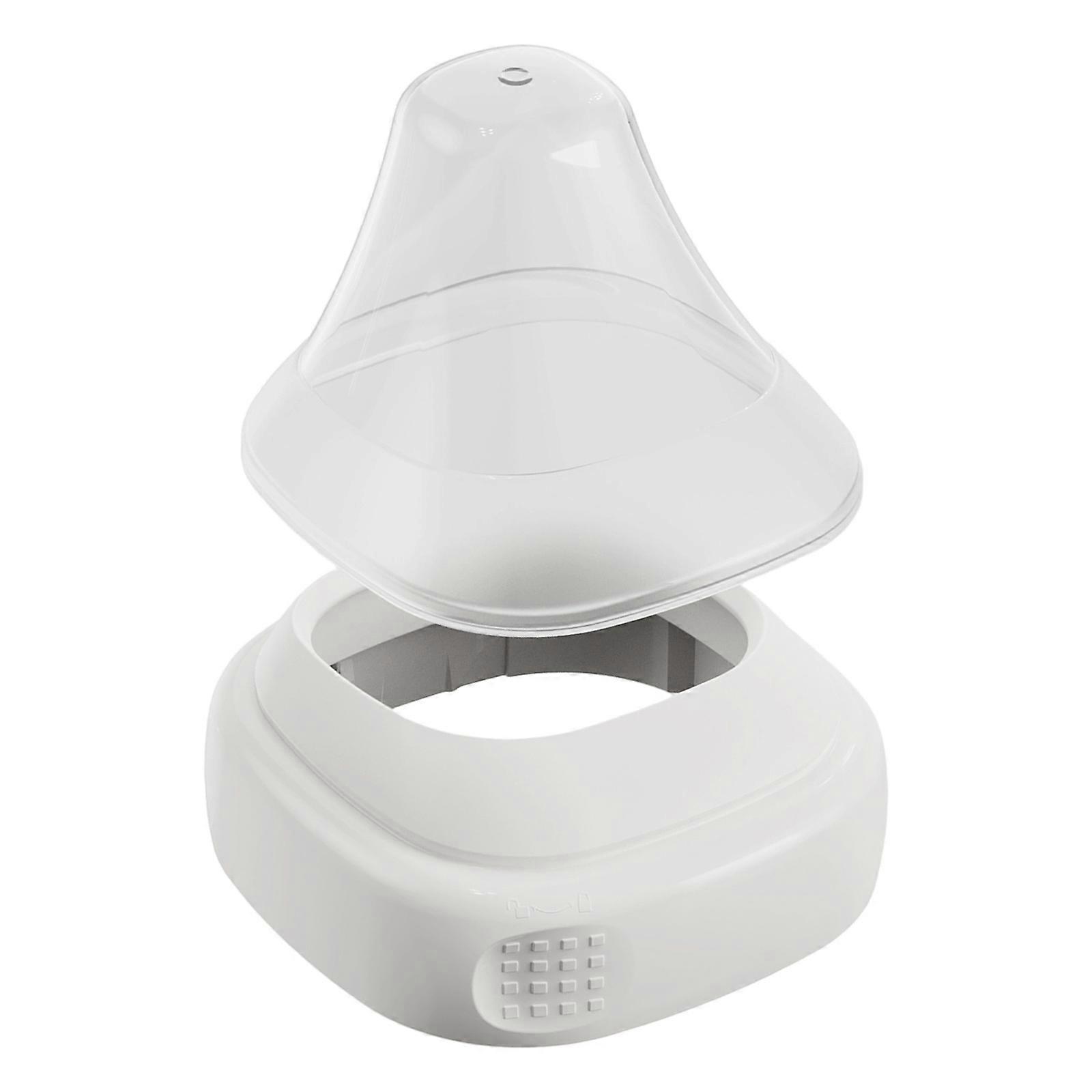 Square Bottle Lid Nipple Protector for Baby Bottles Replacement with Screw Thread Bottle Neck Easy Assembly  White set