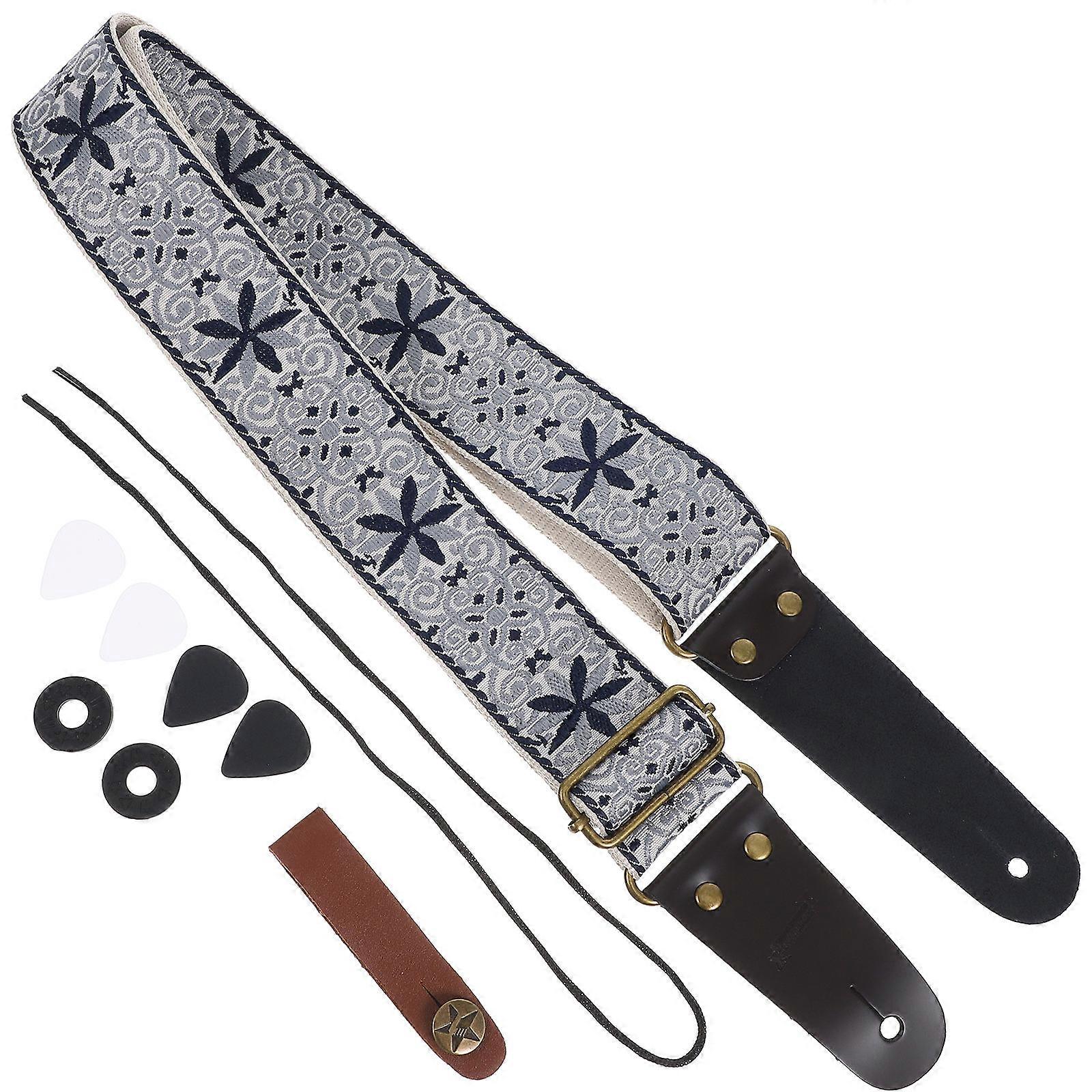 Bass Guitar Strap For Guitarists Adjustable Multi-Function Instrument Safety 1 Set Practical Design