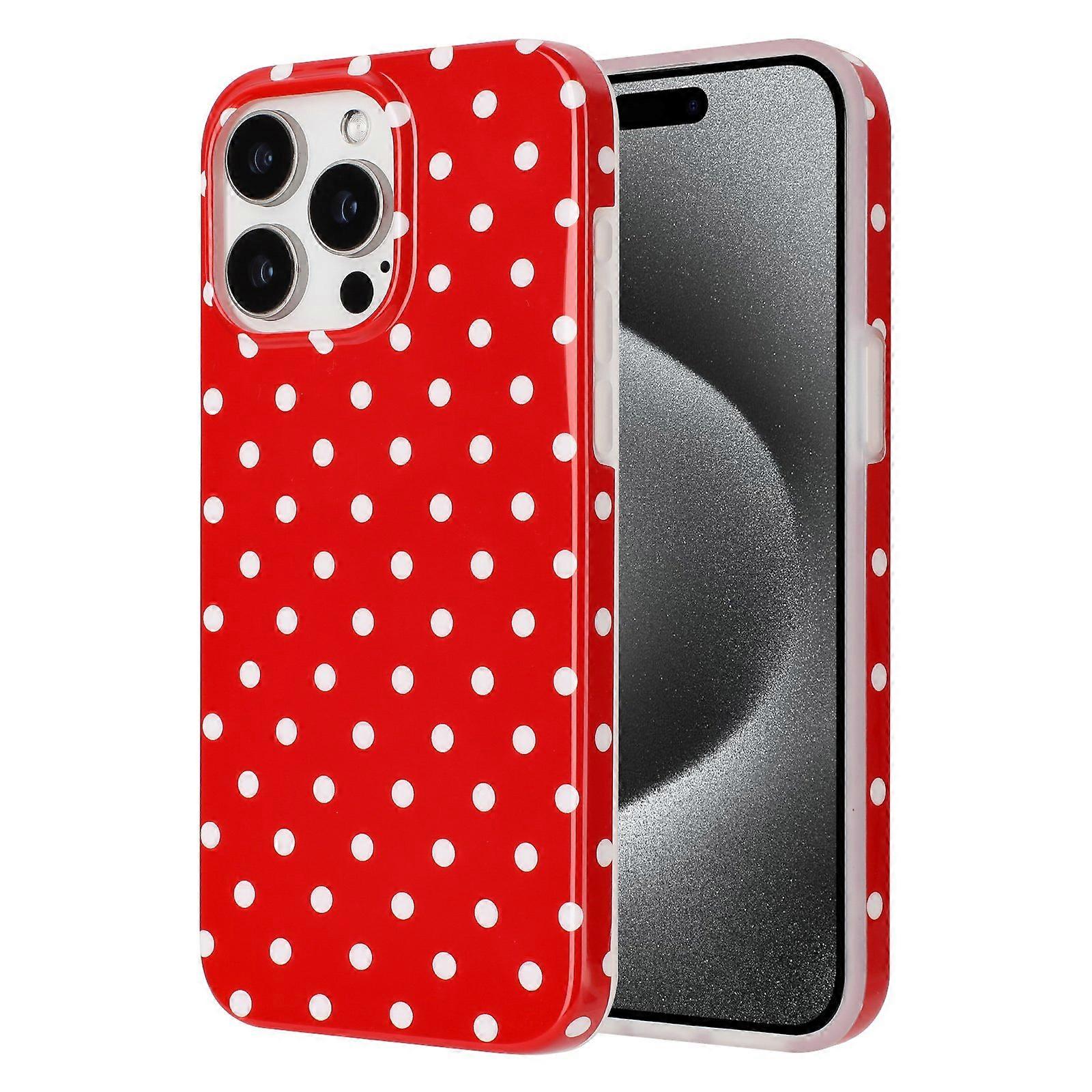 For iPhone 16 Pro Case Dot Design IMD TPU Phone Back Cover