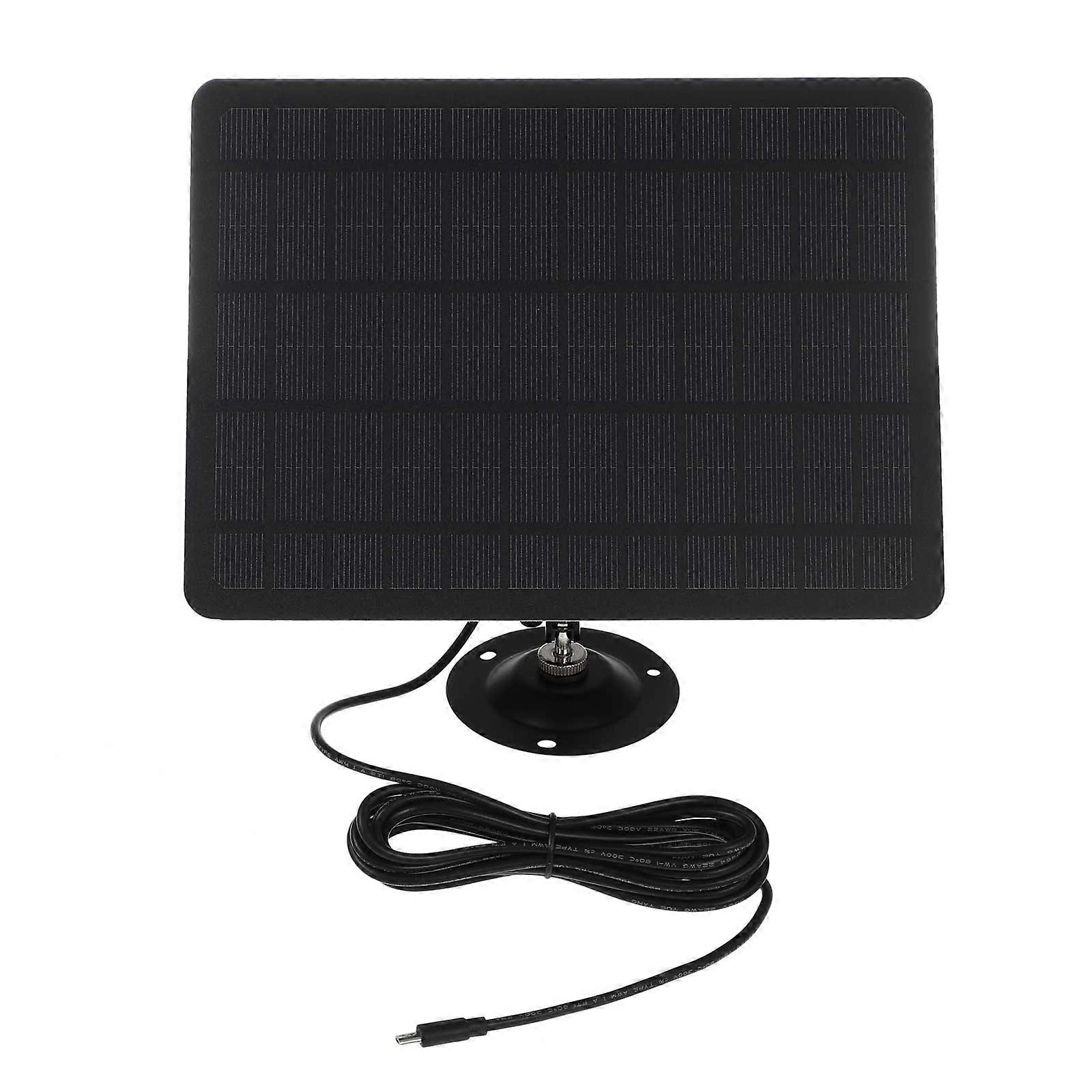 Solar Panel 20W Monocrystalline Technology for Security Camera Outdoor Use Assorted Color Wall Mount 1Pcs