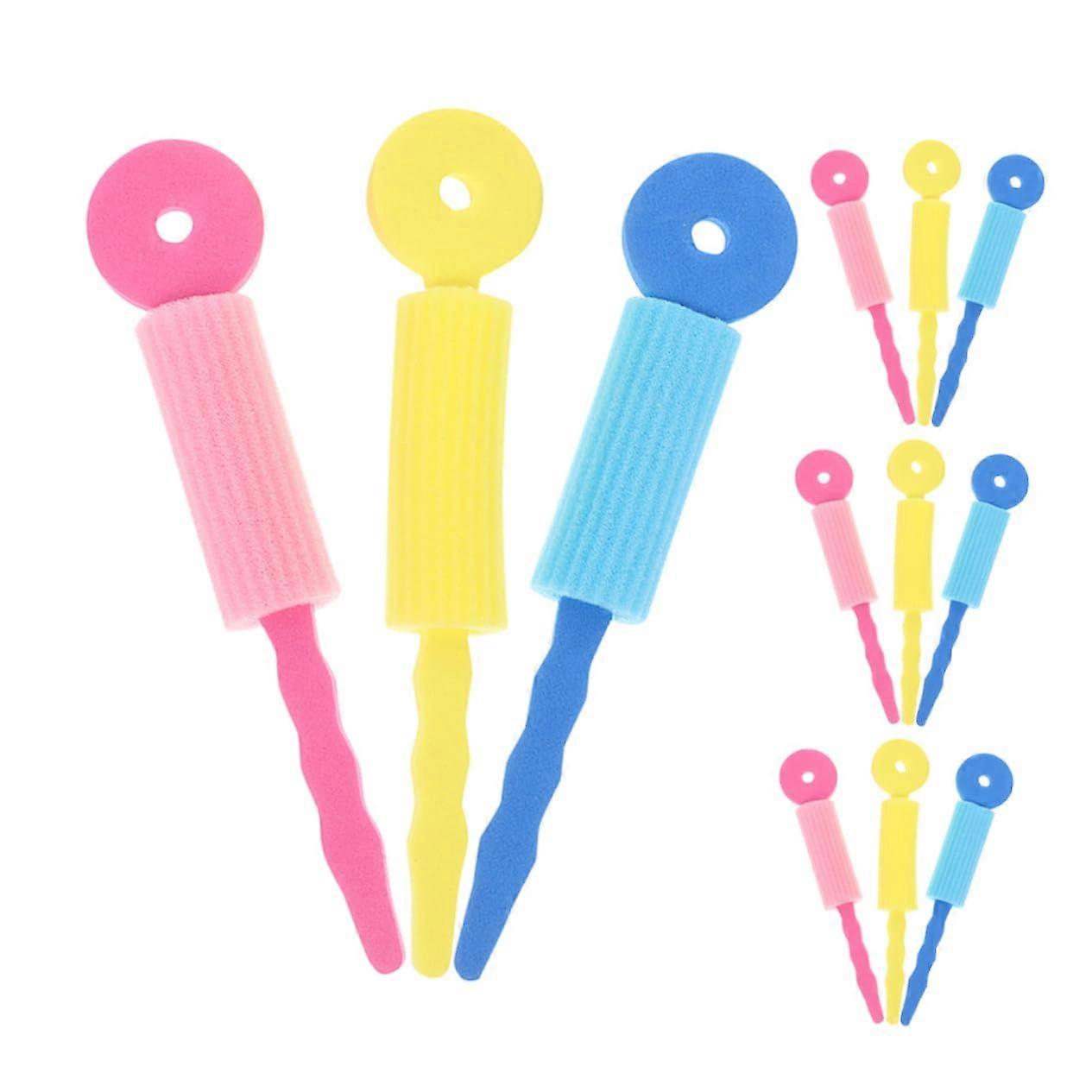 30pcs Sponge Hair Rollers for Long Hair No Heat Curlers Soft Foam Rods for Voluminous Curls