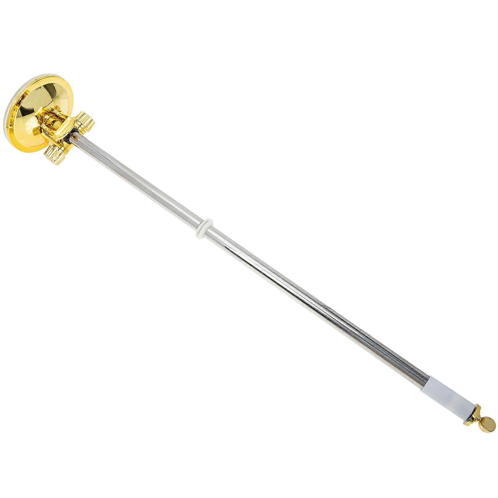 Golden Suction Cup Flagpole Holder 4Pcs Mounting Base For Parade And Celebration Activities Compatible With Smooth Surfaces On Vehicles