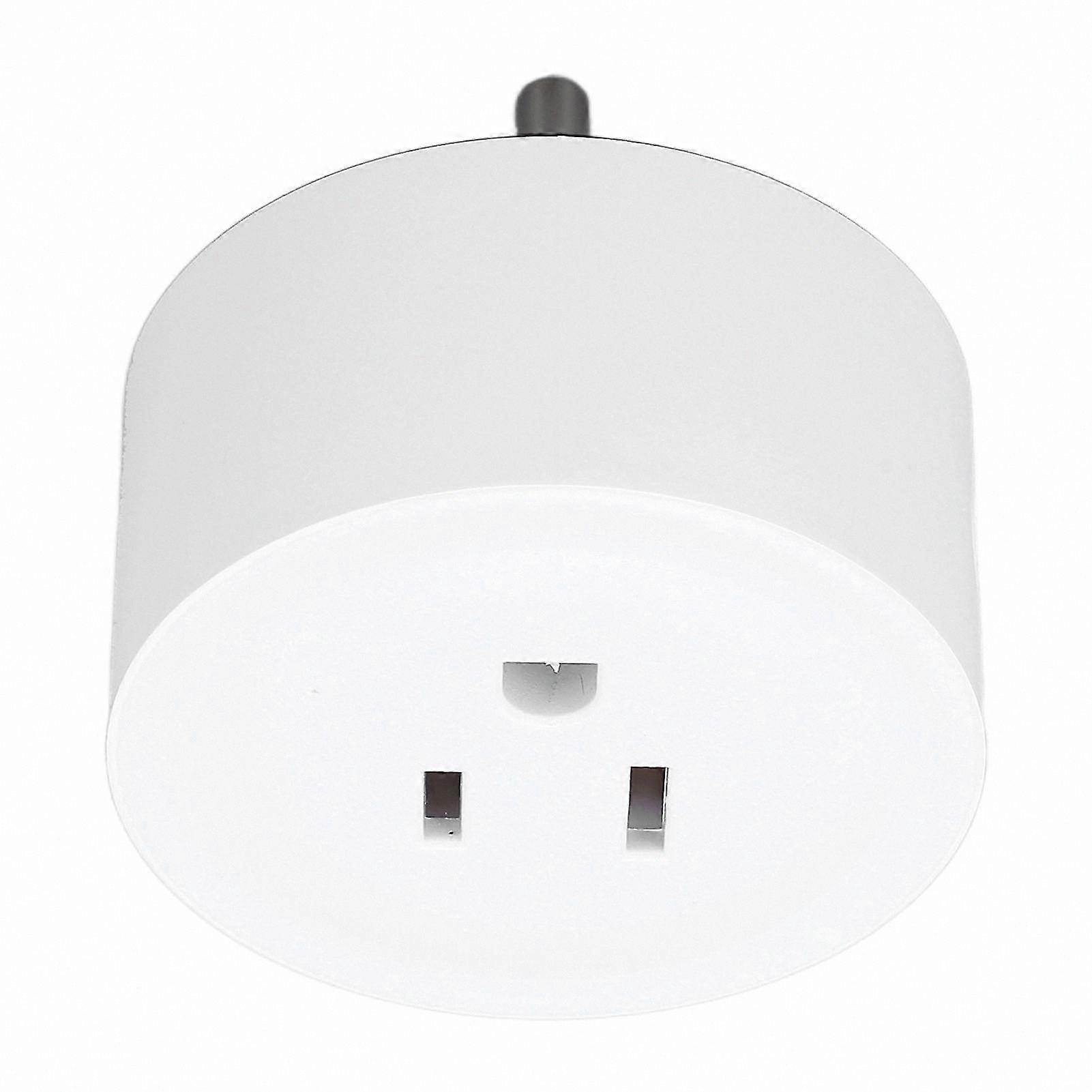 Smart 3-Hole Mini Socket with WiFi, Voice Control, Phone App Remote Access, and Timing Function, 10A Power Receptacle