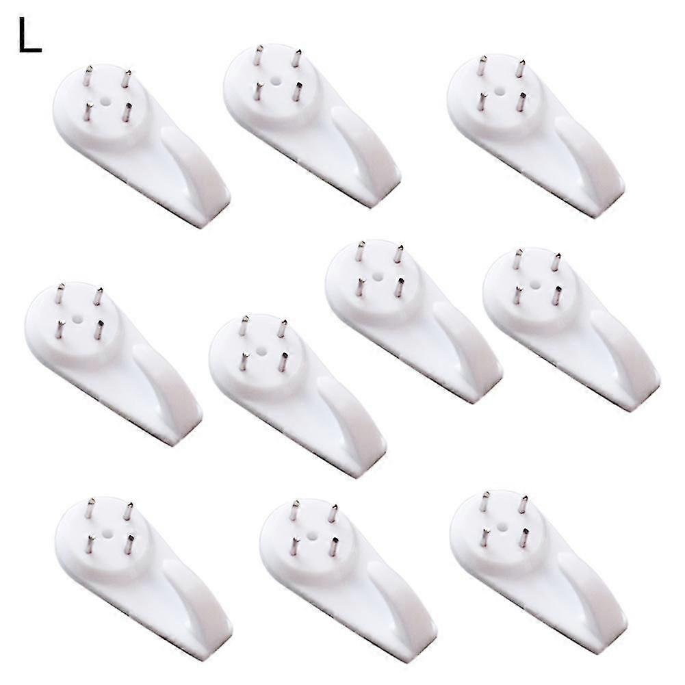 10pcs Mini Powerful Tracelss Wall Mounted Hanging Nail Hooks Removable Hanger