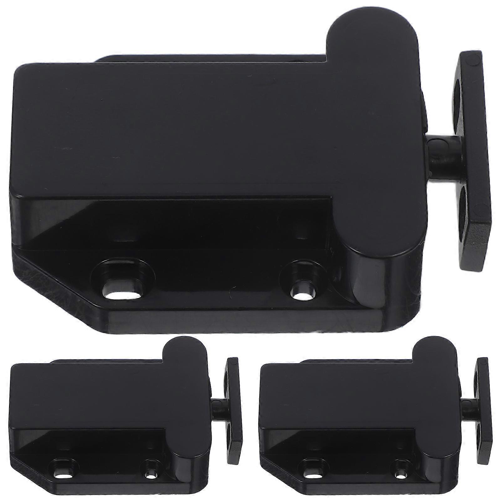 Push Close Latch Hidden Door Rebound Self Locking Device 3Pcs for Cabinet