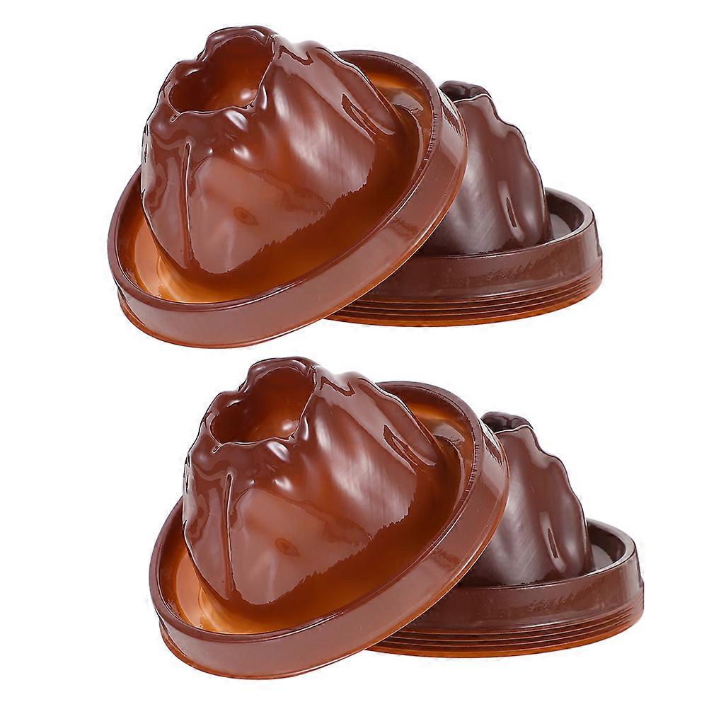 Erupting Volcano Kit Volcano Science Models Science Experiment Conical Coffee Plastic For 10Pcs