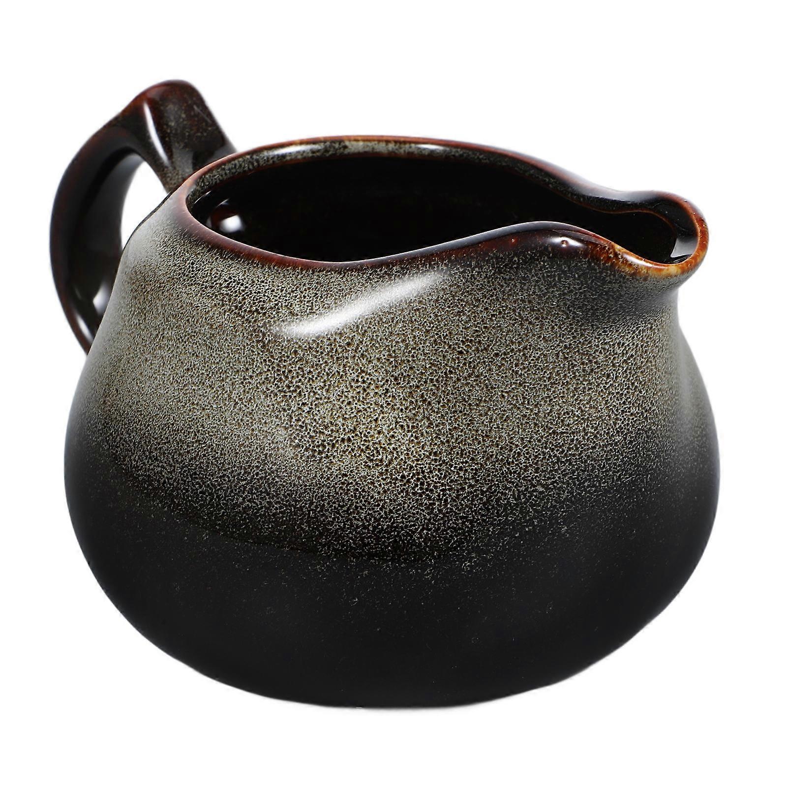 Ceramic Sauce Pitcher for Serving with Elegant Design