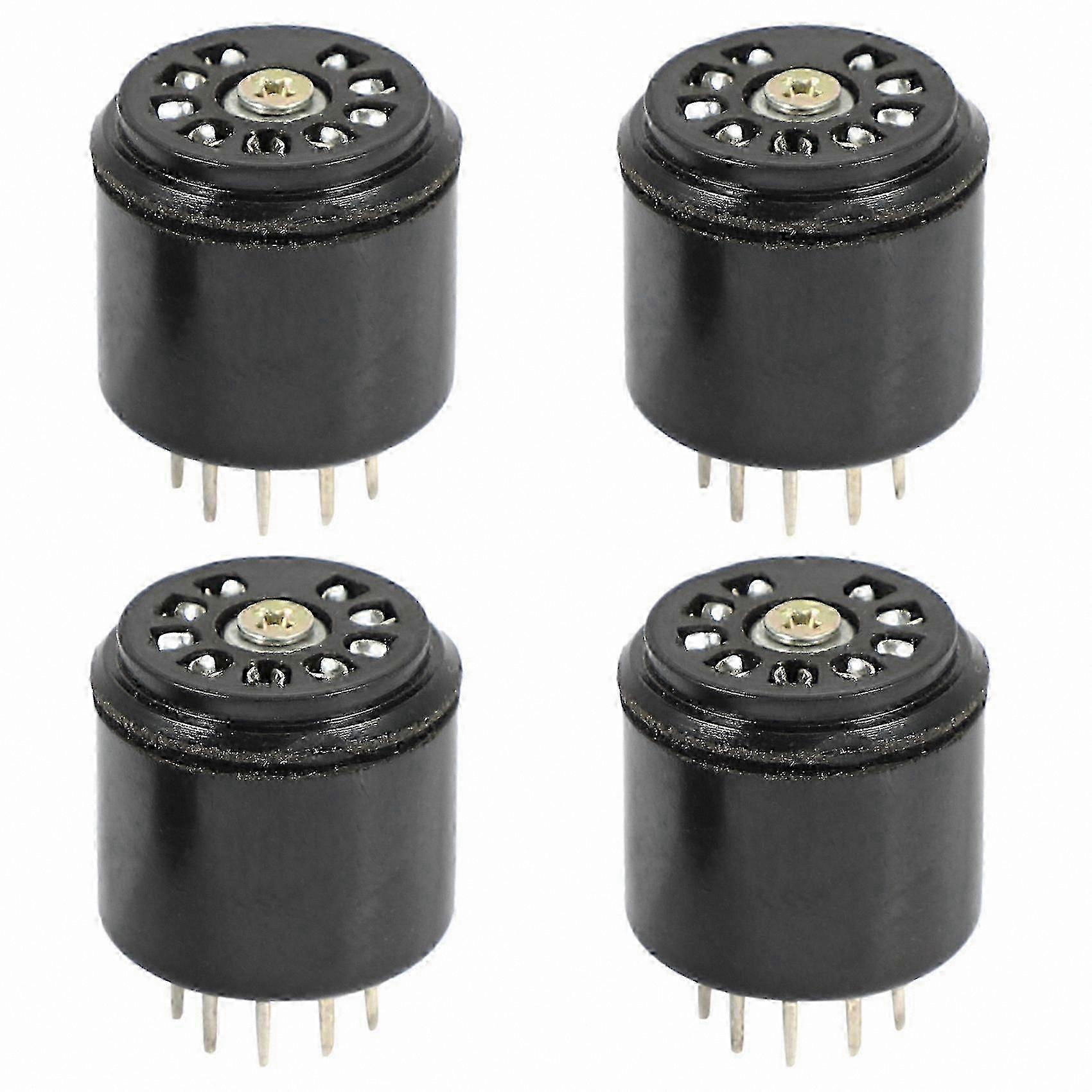 4-Pack 9-Pin Bakelite Vacuum Tube Socket Base for Amplifiers