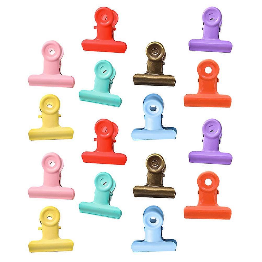 Metal Clips Iron Clips for Paperwork Sorting and Filing 16Pcs