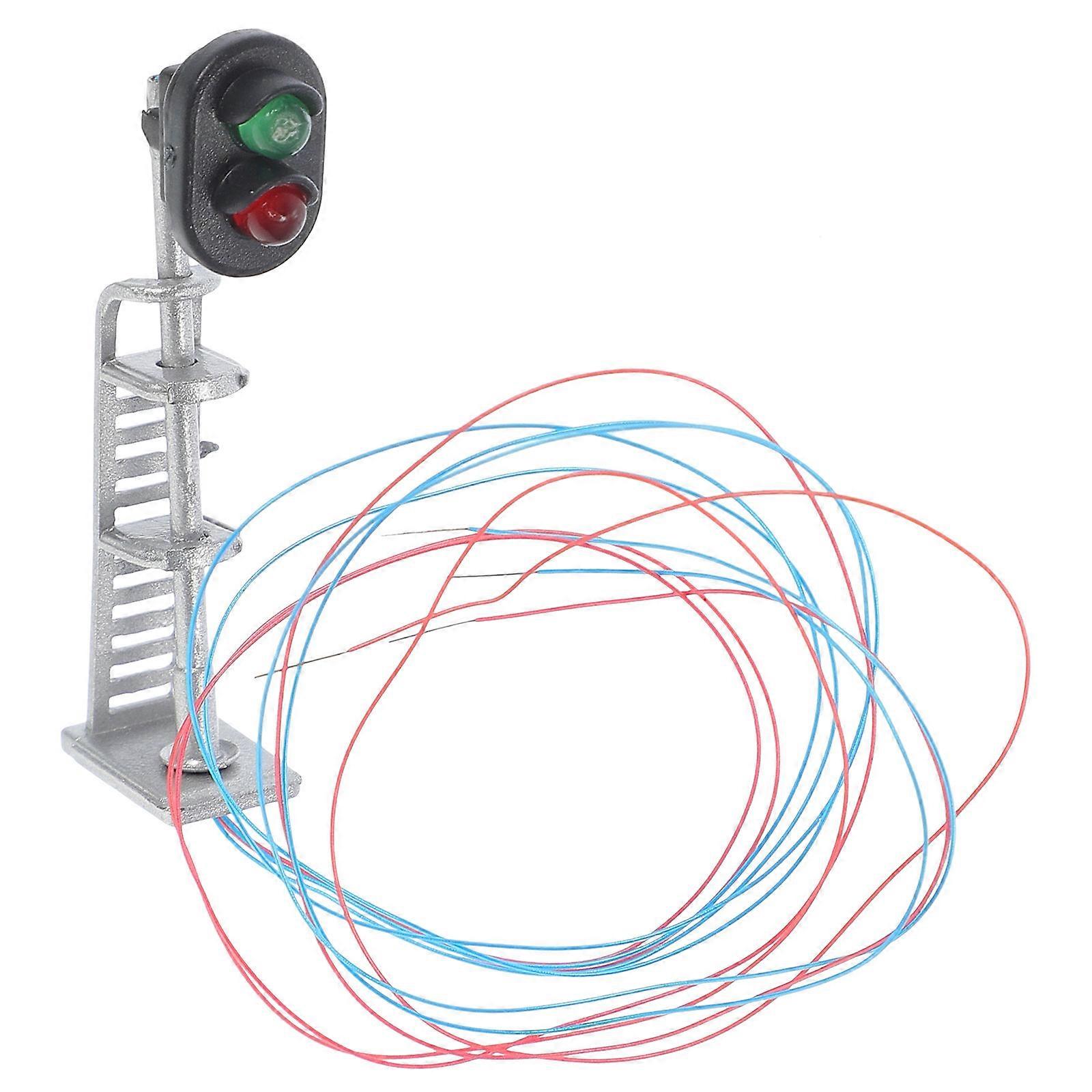 Mini Spotlight Model Signal Light Model for Decoration 2Pcs Small Lamp Prop