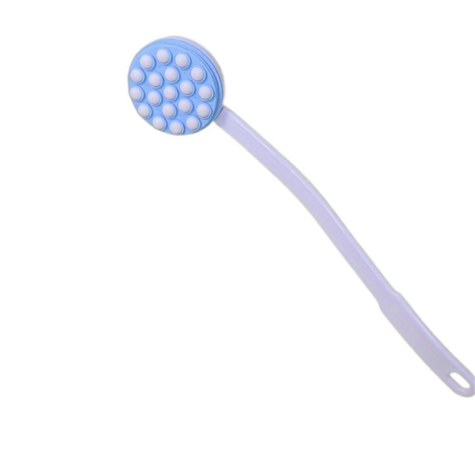 Bath Brush with Long Handle Back Scrubber, Exfoliating Massage Bristles, Detachable for Shower