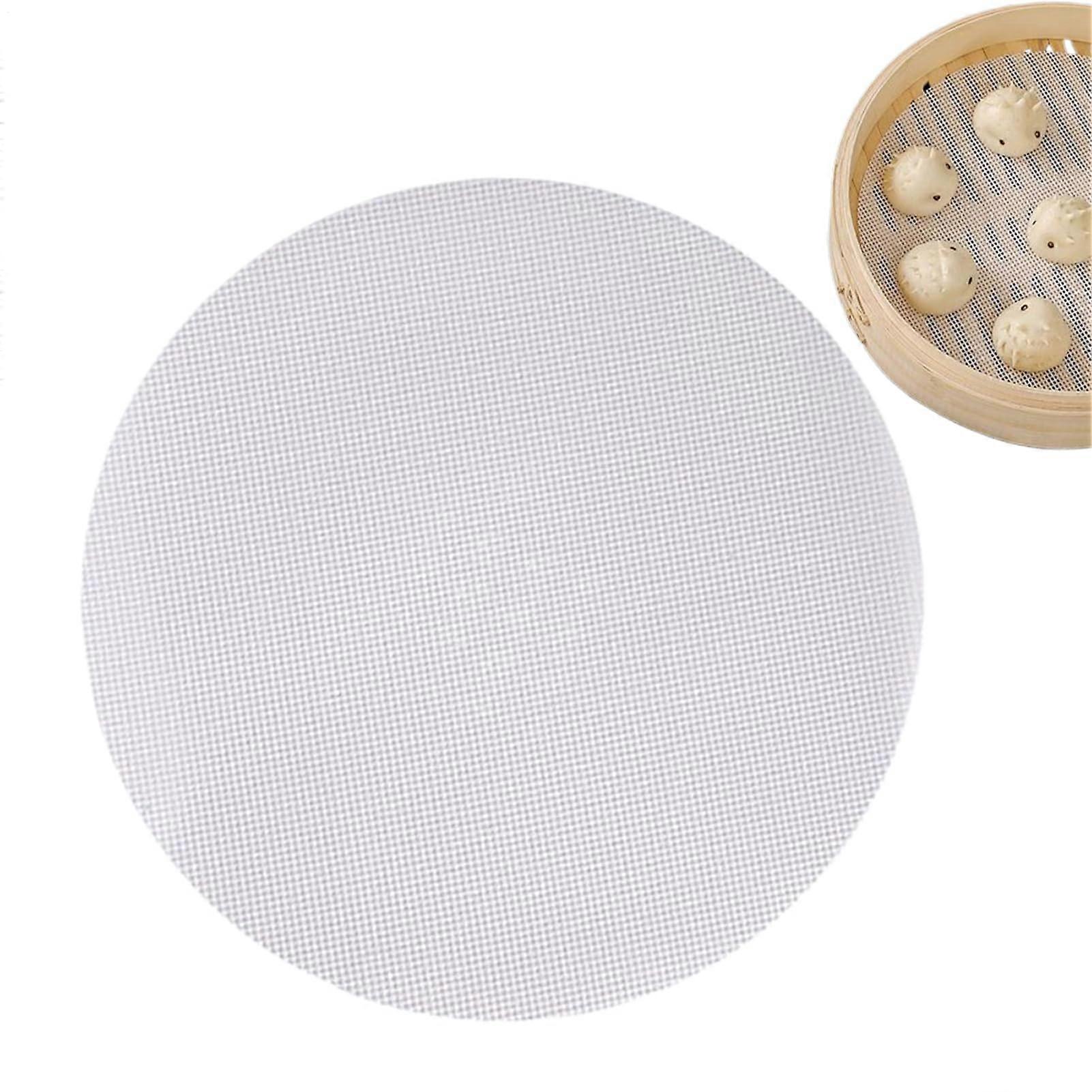 Steamer Basket Liners Reusable Nonstick Silicone Sheets for Dumplings Cooking and Baking