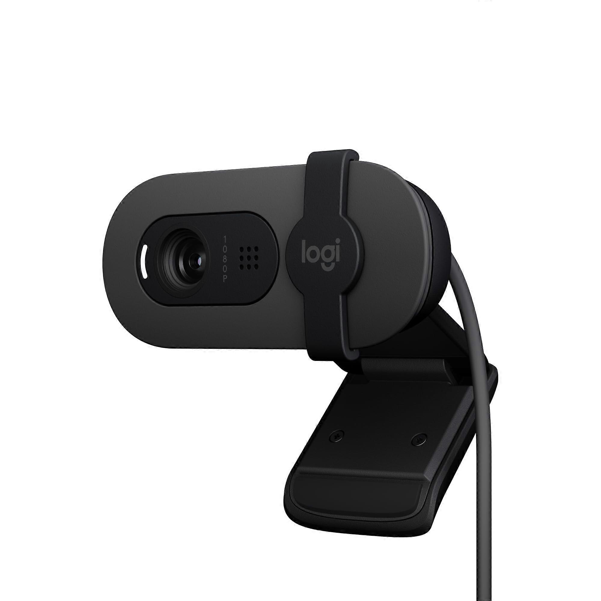 Webcam 1080p with Microphone and Privacy Shutter, Full HD for Zoom, Teams, Streaming, Graphite