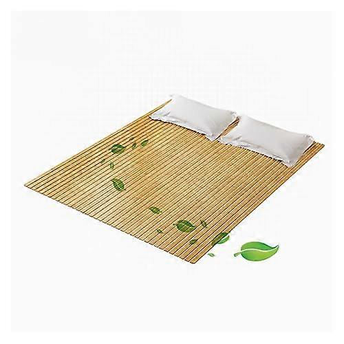 Roll Up Bed Slats Bamboo Mattress Support 100x190cm Foldable Base for Spinal Alignment
