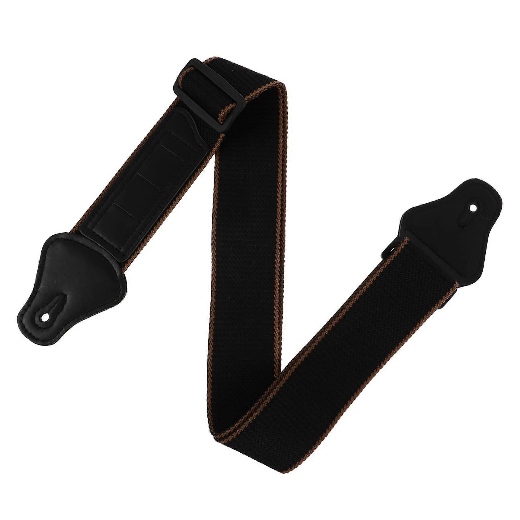 Durable Electric Guitar Strap with Lock Buckle Comfortable Shoulder Support Adjustable Fit