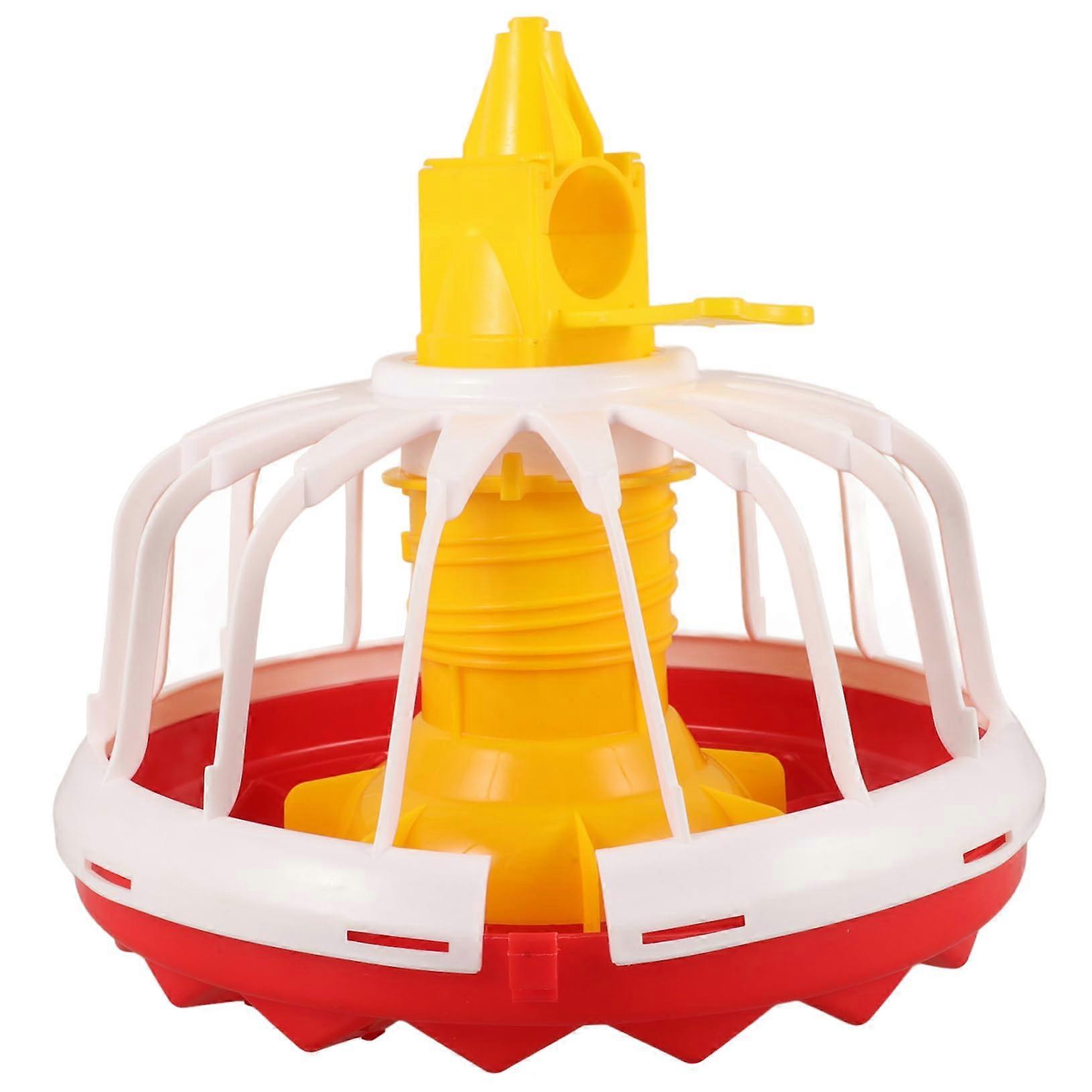 Automatic Chicken Feeder Easy Clean Tray for Poultry MultiCapacity Plastic Food Dispenser