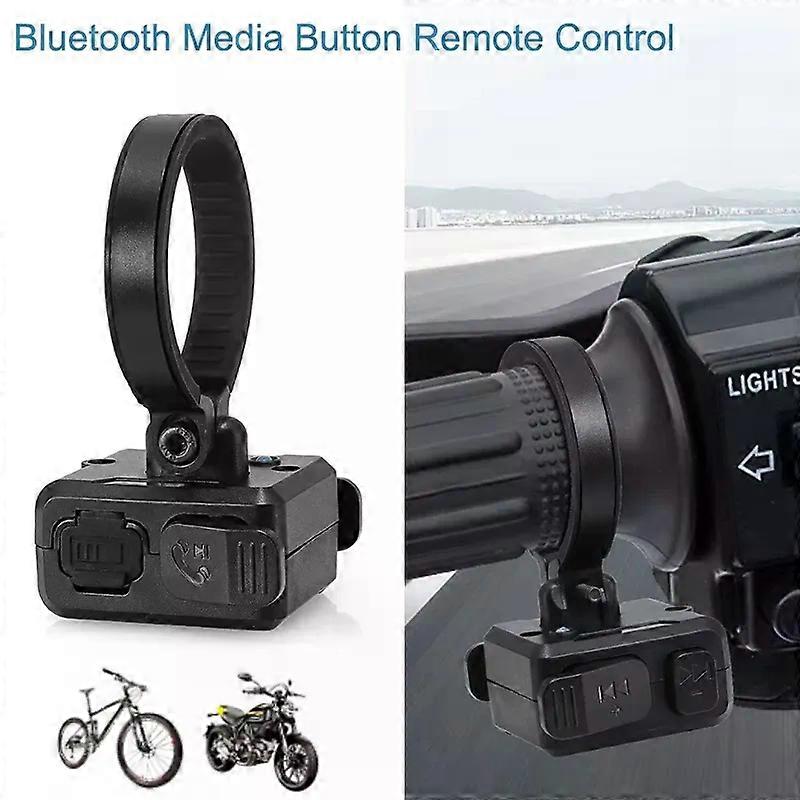 Wireless Bluetooth 53 Remote Button Helmet Earphone Motorcycle/Bike Handlebar Media Controller Steering Wheel Remote Control