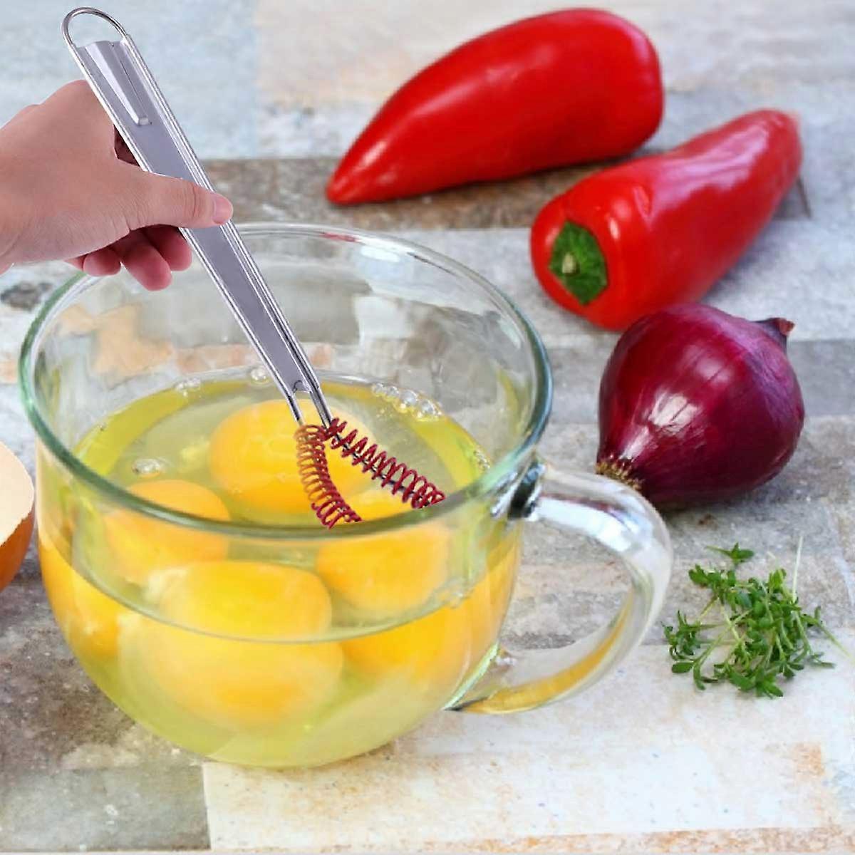 Stainless Steel Eggbeater Manual Whisk for Kitchen Use 4Pcs