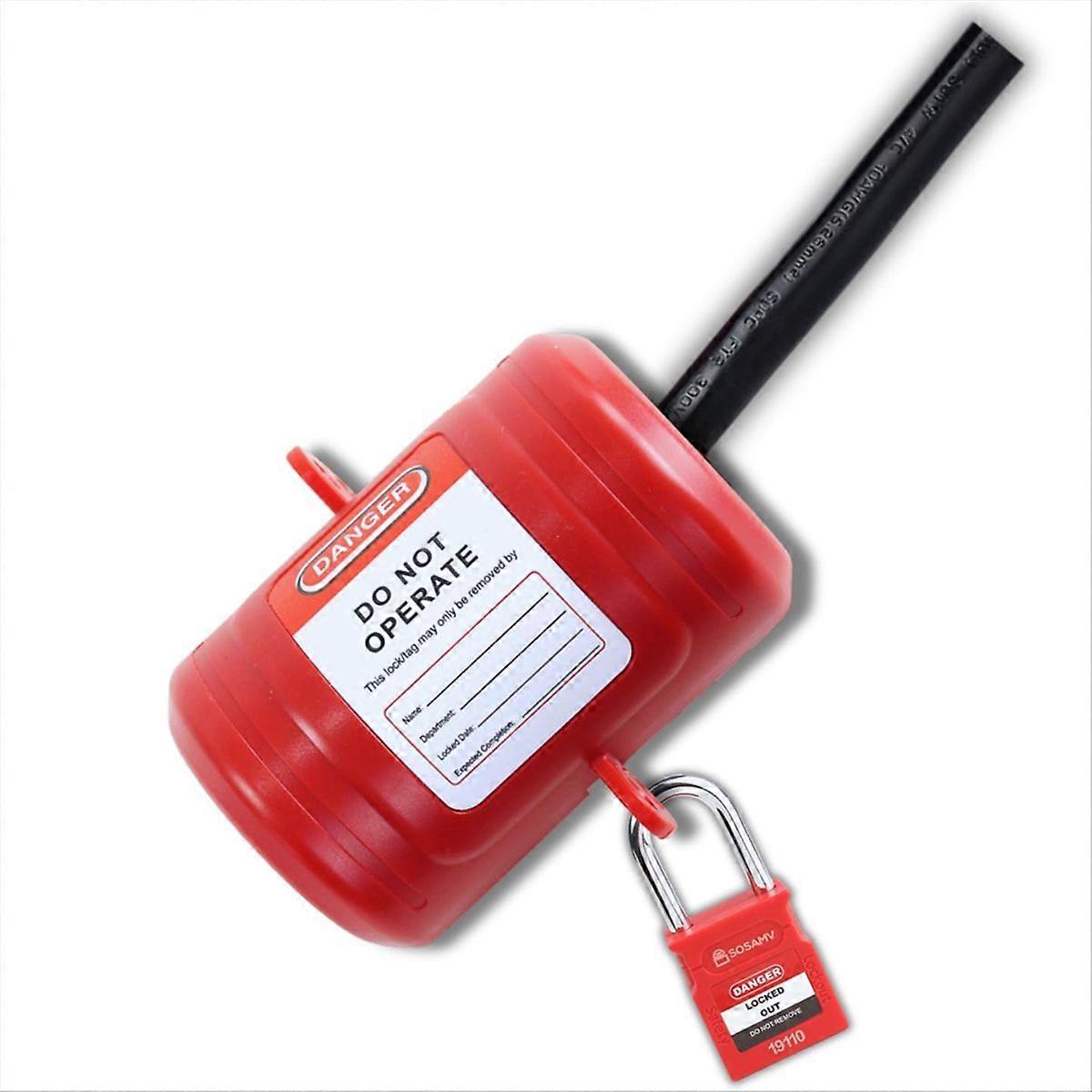 Electrical Plug Lock for Lockout Tagout,Industrial Grade Medium