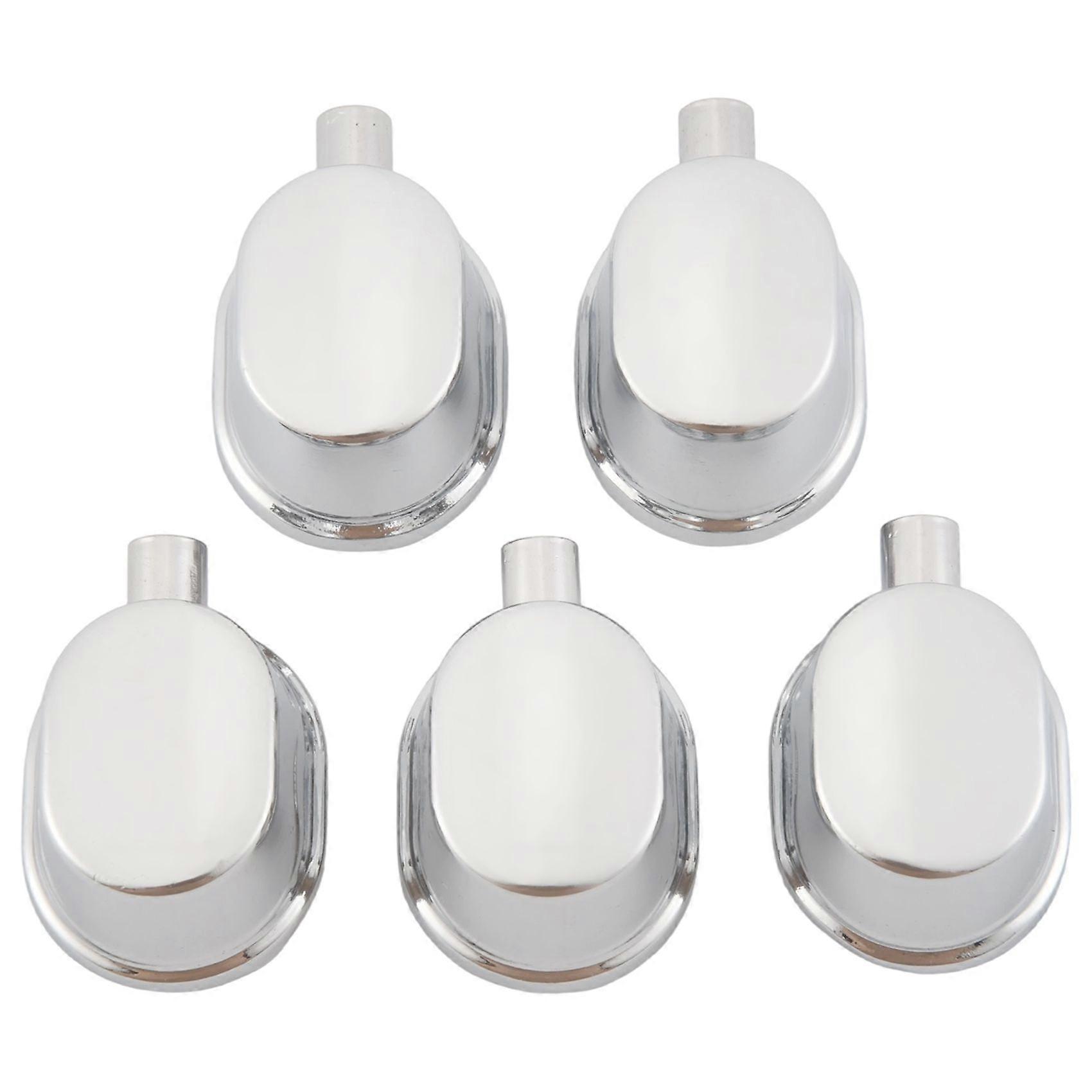 5PCS Silver Alloy Drum Kit Rectangular Claw Hook Lug Single End Drum Percussion Accessory Replacement Parts