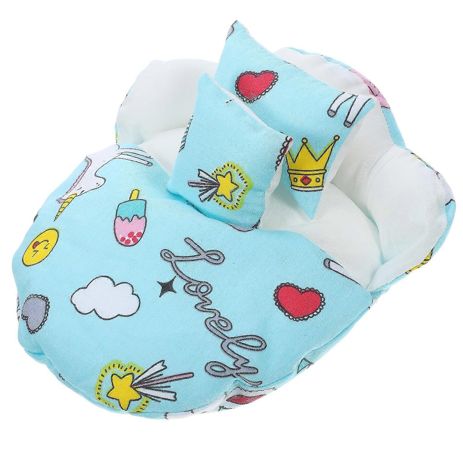 Blue Doll Sleeping Bag for Decoration Reusable Sleeping Sack 1Set