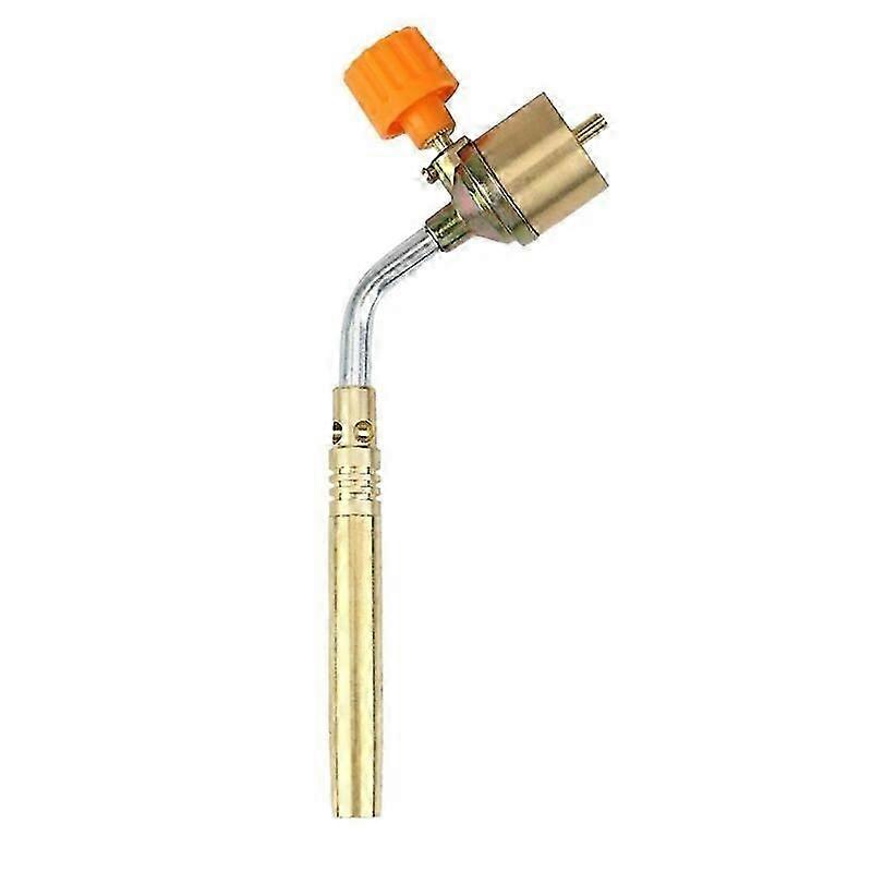 Brass MAPP  Propane Gas Torch  Automatic Ignition Trigger  Heating Welding Burner  Suitable For Camping And Welding