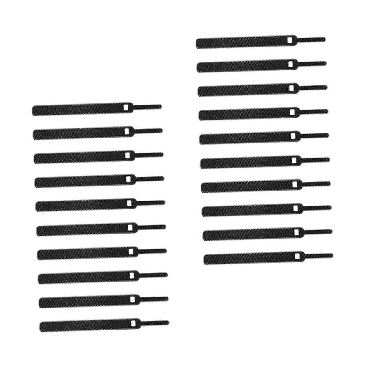 20Pcs Reusable Adjustable Cable Ties with Nylon Hook and Loop Straps for Tangle Wire Management