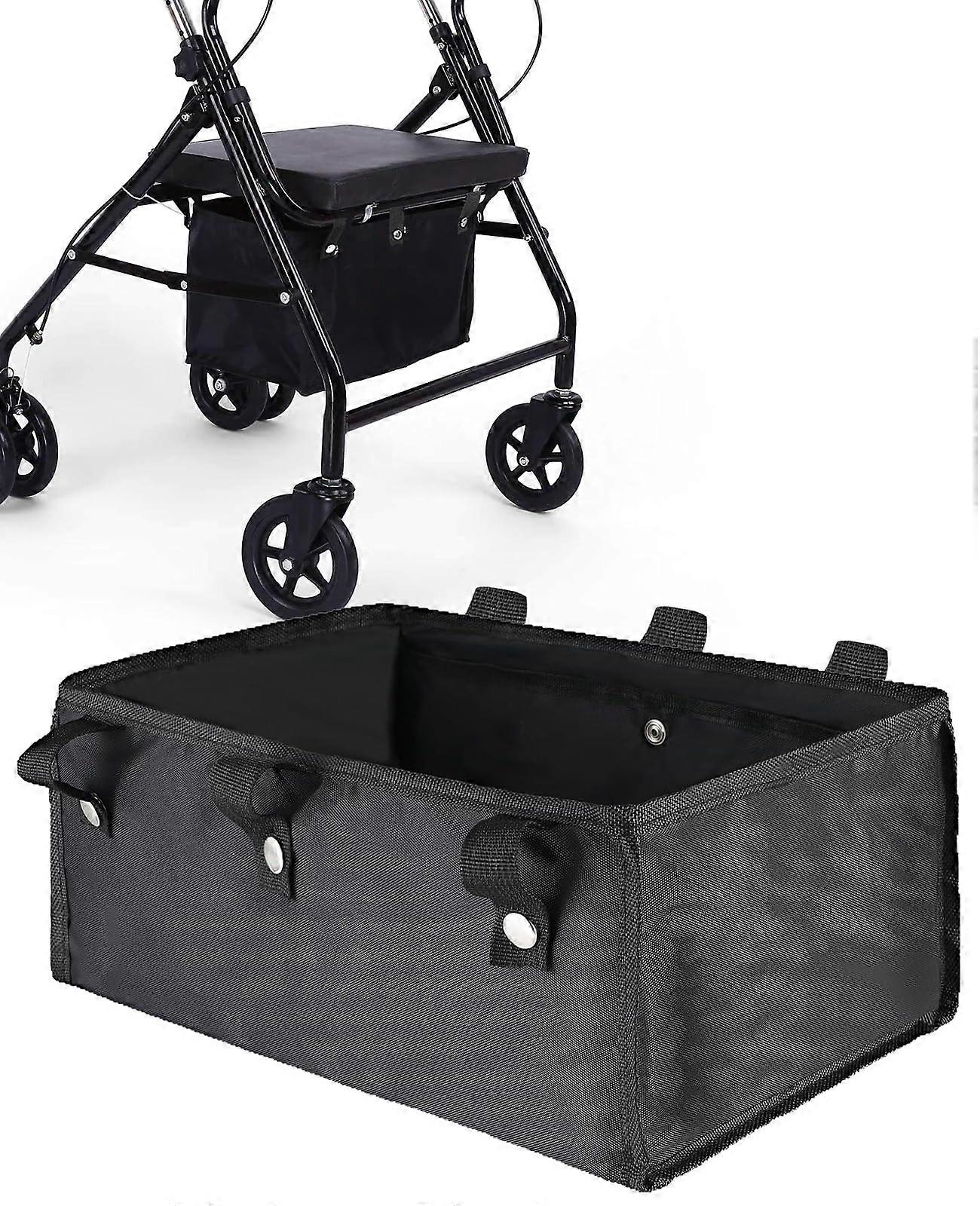 Rollator Walker Accessories Foldable Storage Basket for Seniors Lightweight Durable