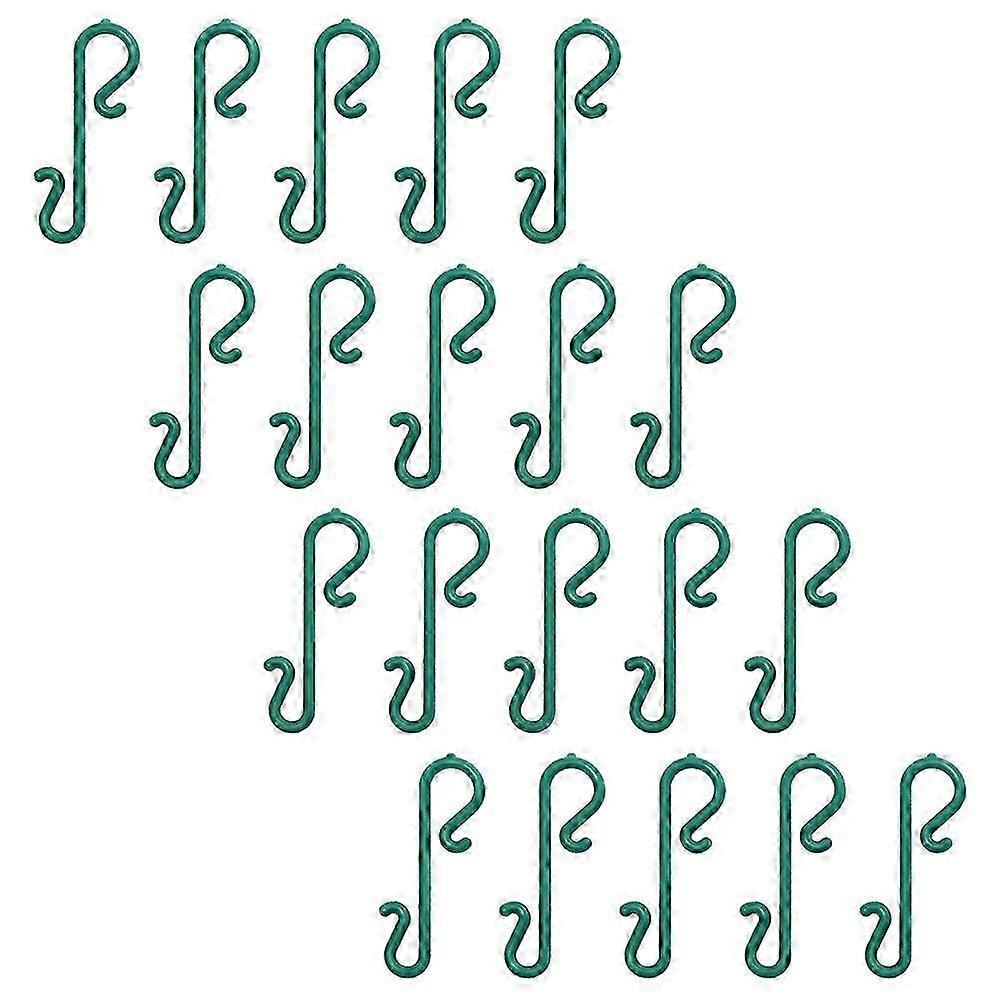Christmas Plastic Hanging Hooks for Decorations 100Pcs