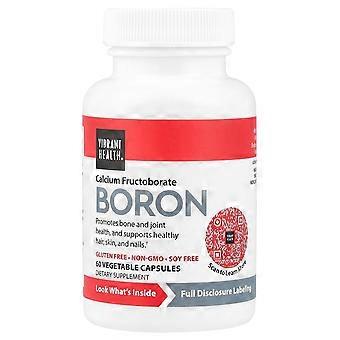 Vibrant Health, Boron, 60 Vegetable Capsules